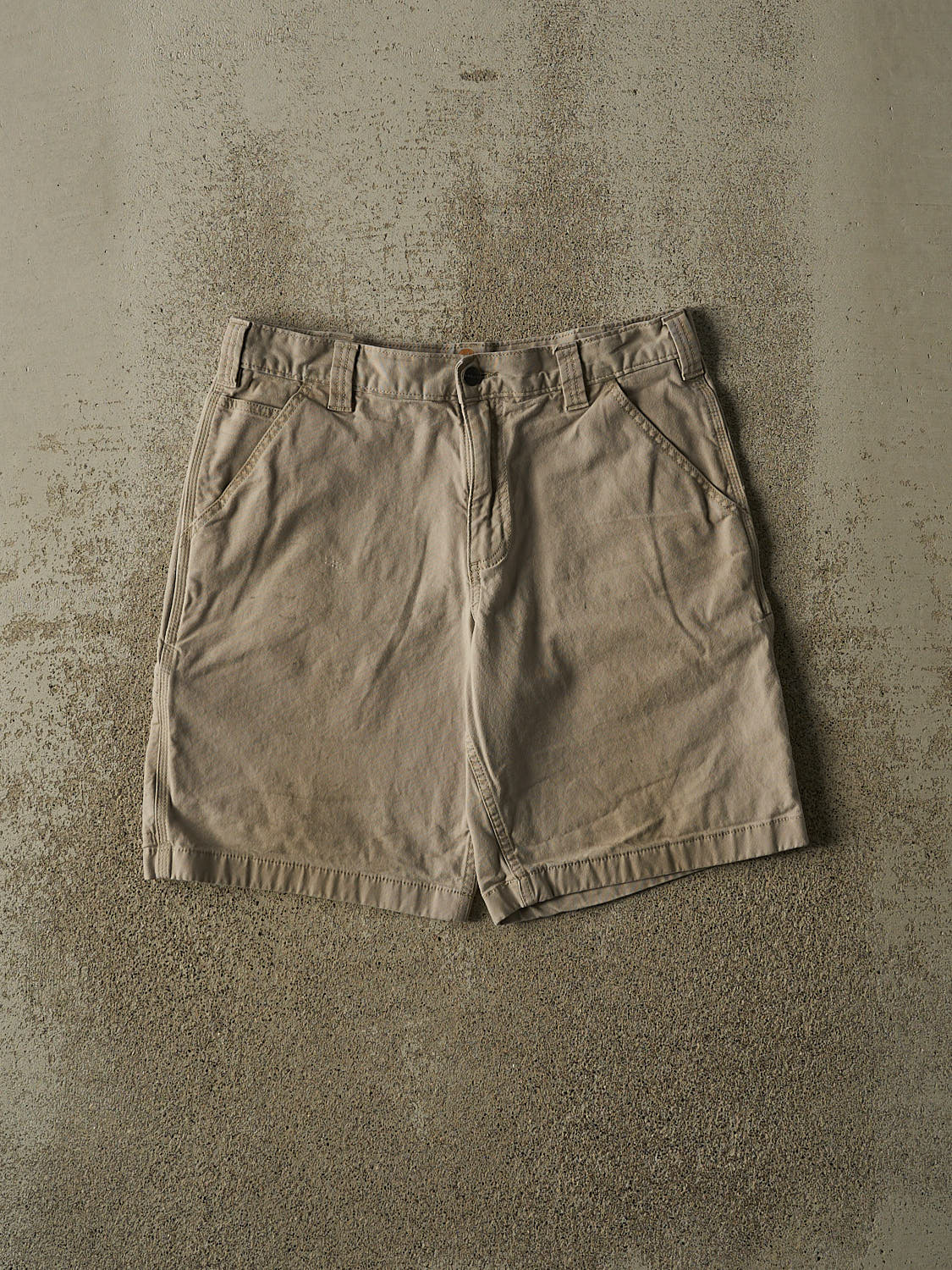 Vintage Y2K Beige Carhartt Work Shorts (32x9.5)