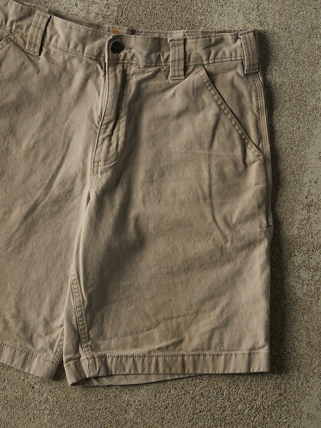 Vintage Y2K Beige Carhartt Work Shorts (32x9.5)