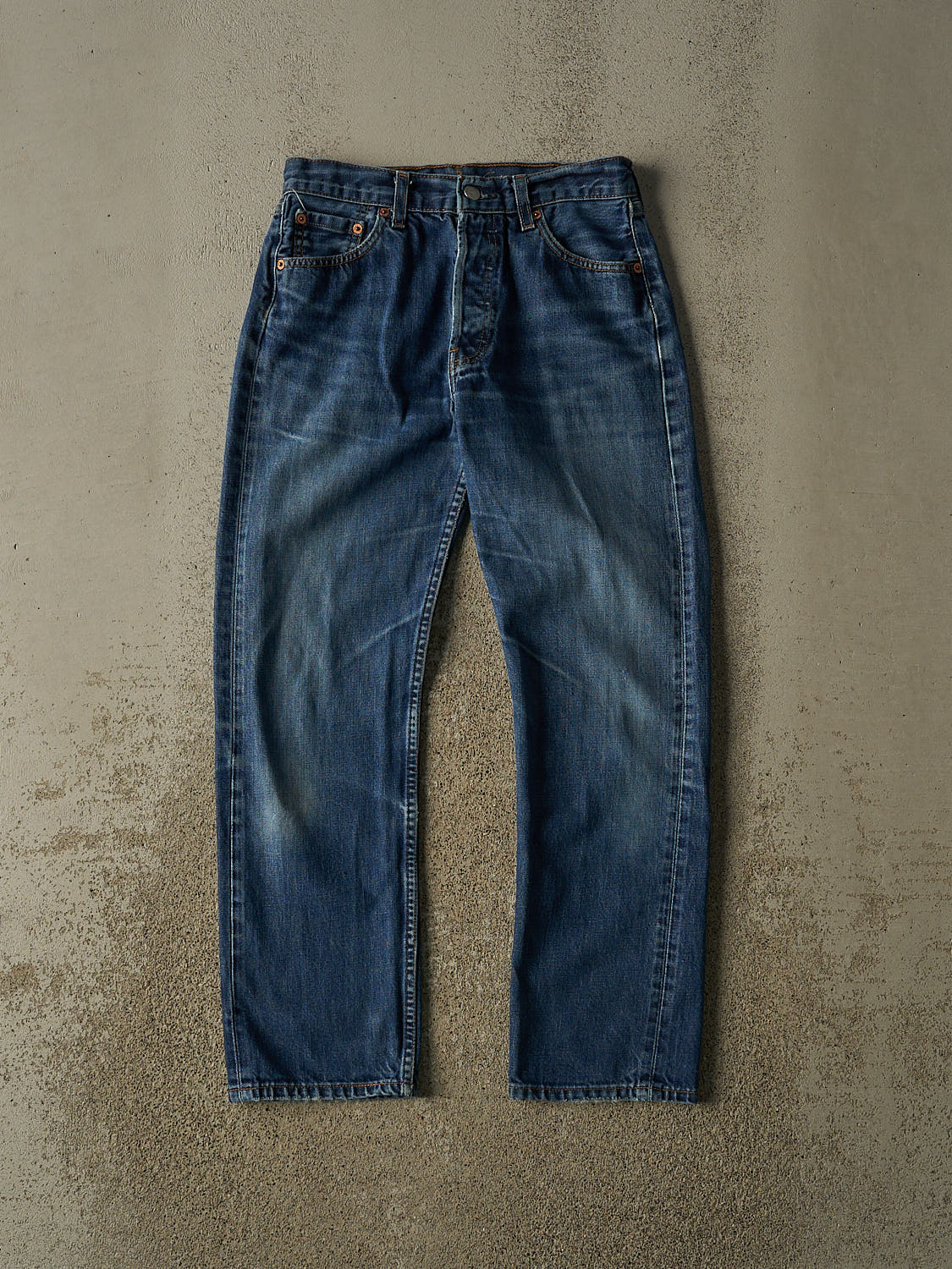 Vintage 90s Dark Wash Levi's 501 Jeans (28x27.5)