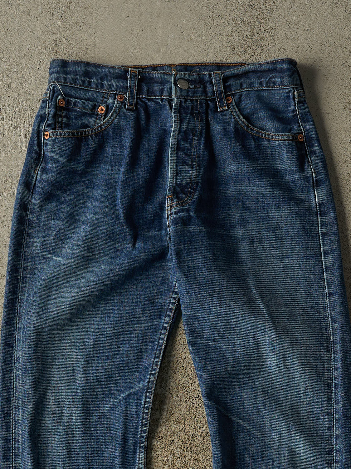 Vintage 90s Dark Wash Levi's 501 Jeans (28x27.5)