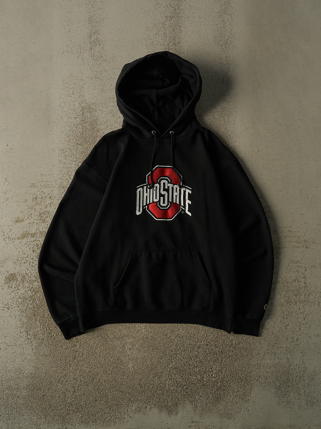 Vintage 90s Black Ohio State University Champion Hoodie (M)
