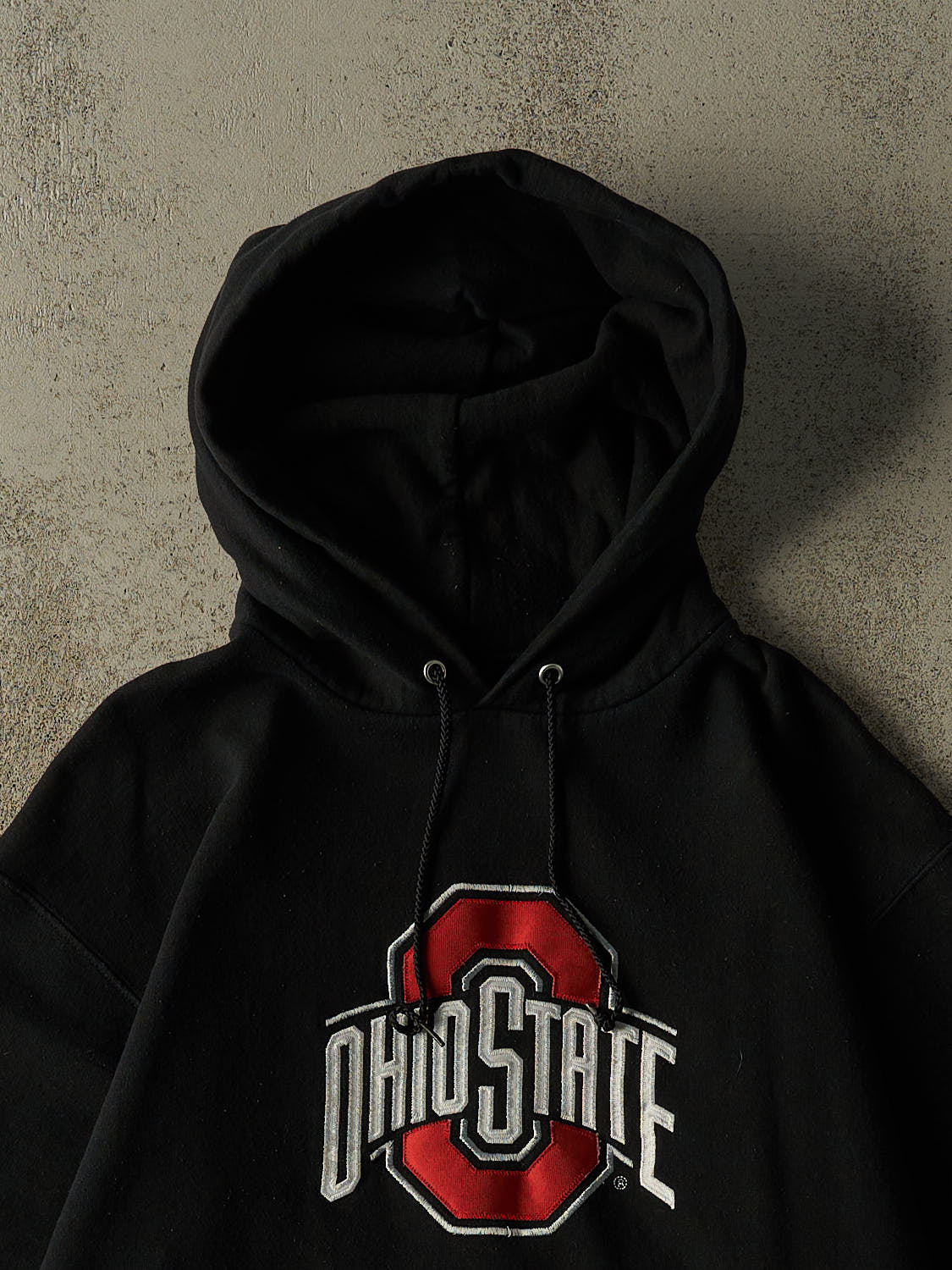 Vintage 90s Black Ohio State University Champion Hoodie (M)