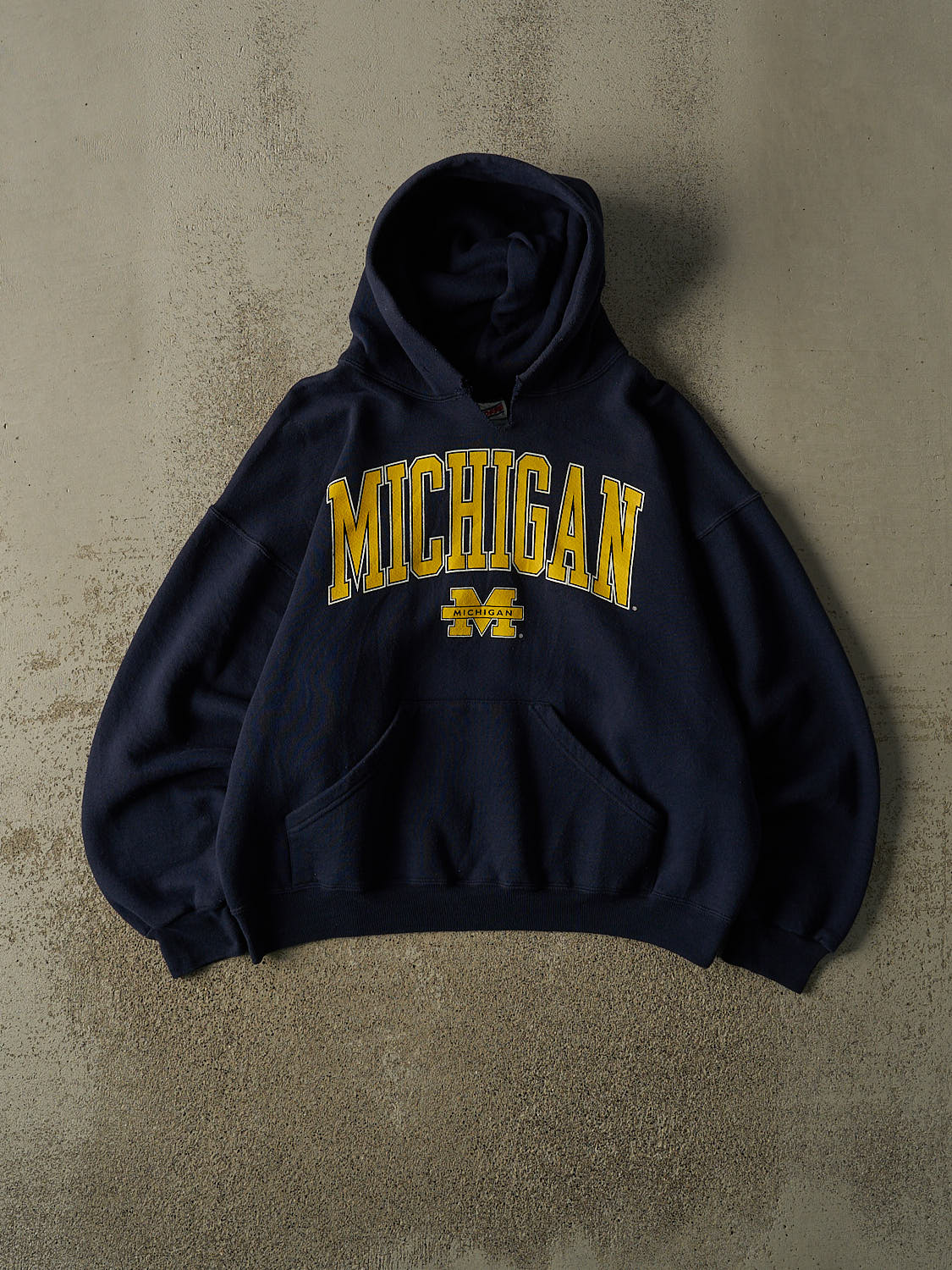 Vintage 90s Blue University of Michigan  Hoodie (M)