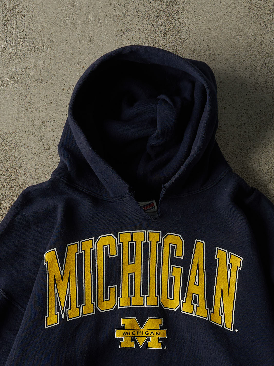 Vintage 90s Blue University of Michigan  Hoodie (M)