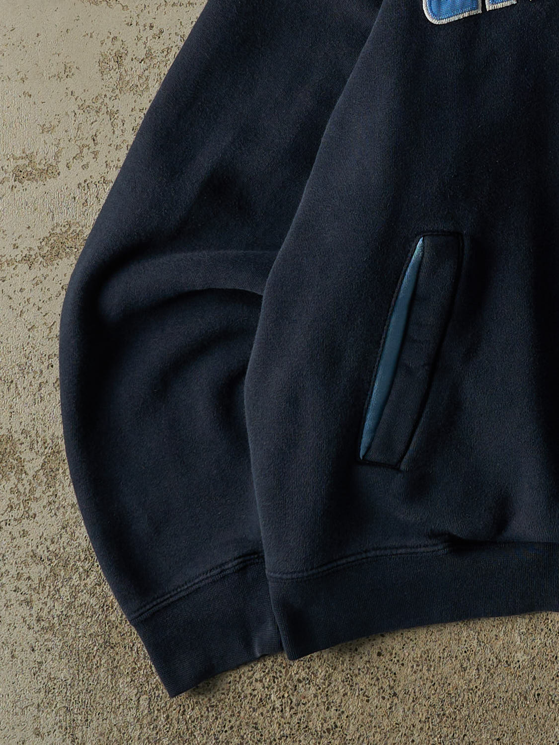 Vintage Y2K Navy Blue University of North Carolina Embroidered Hoodie (M/L)