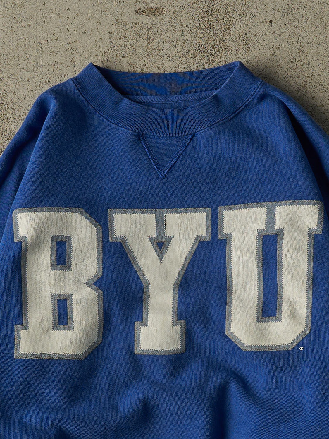 Vintage 90s Blue Brigham Young University  Crewneck (S/M)
