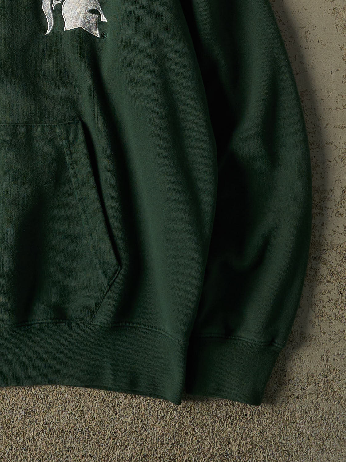 Vintage 90s Green Michigan State University Spartans Zip Up Hoodie (S )