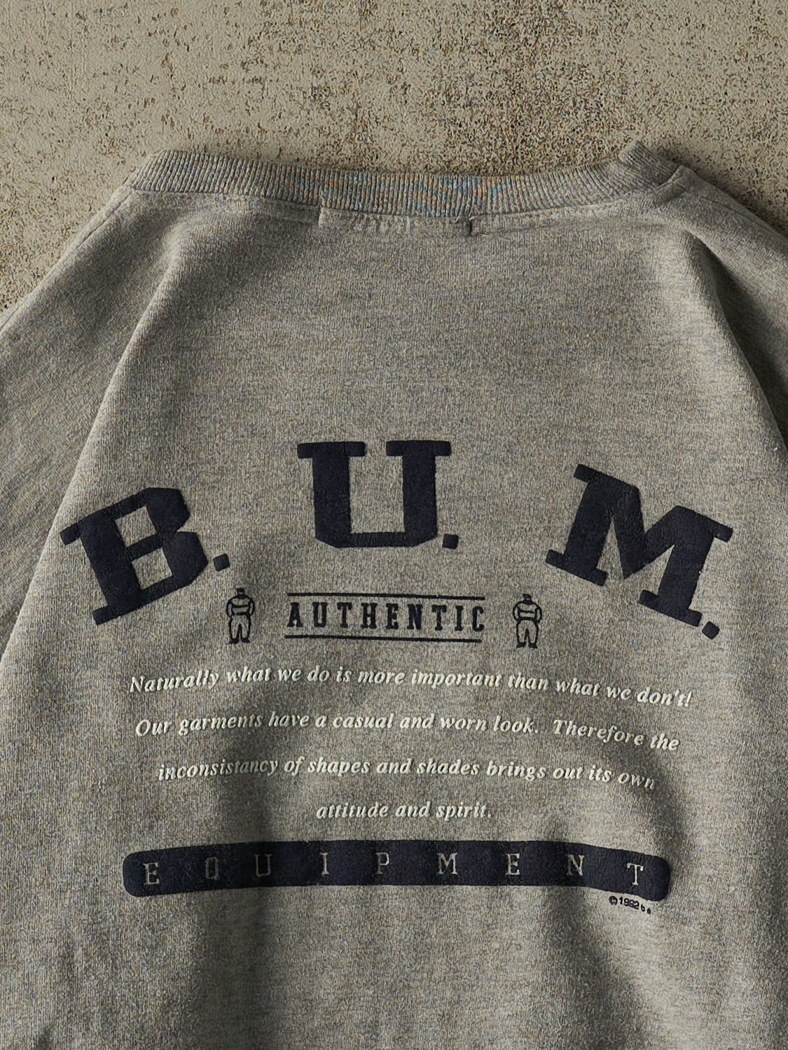 Vintage 92' Grey Bum Equipment Crewneck (S/M)