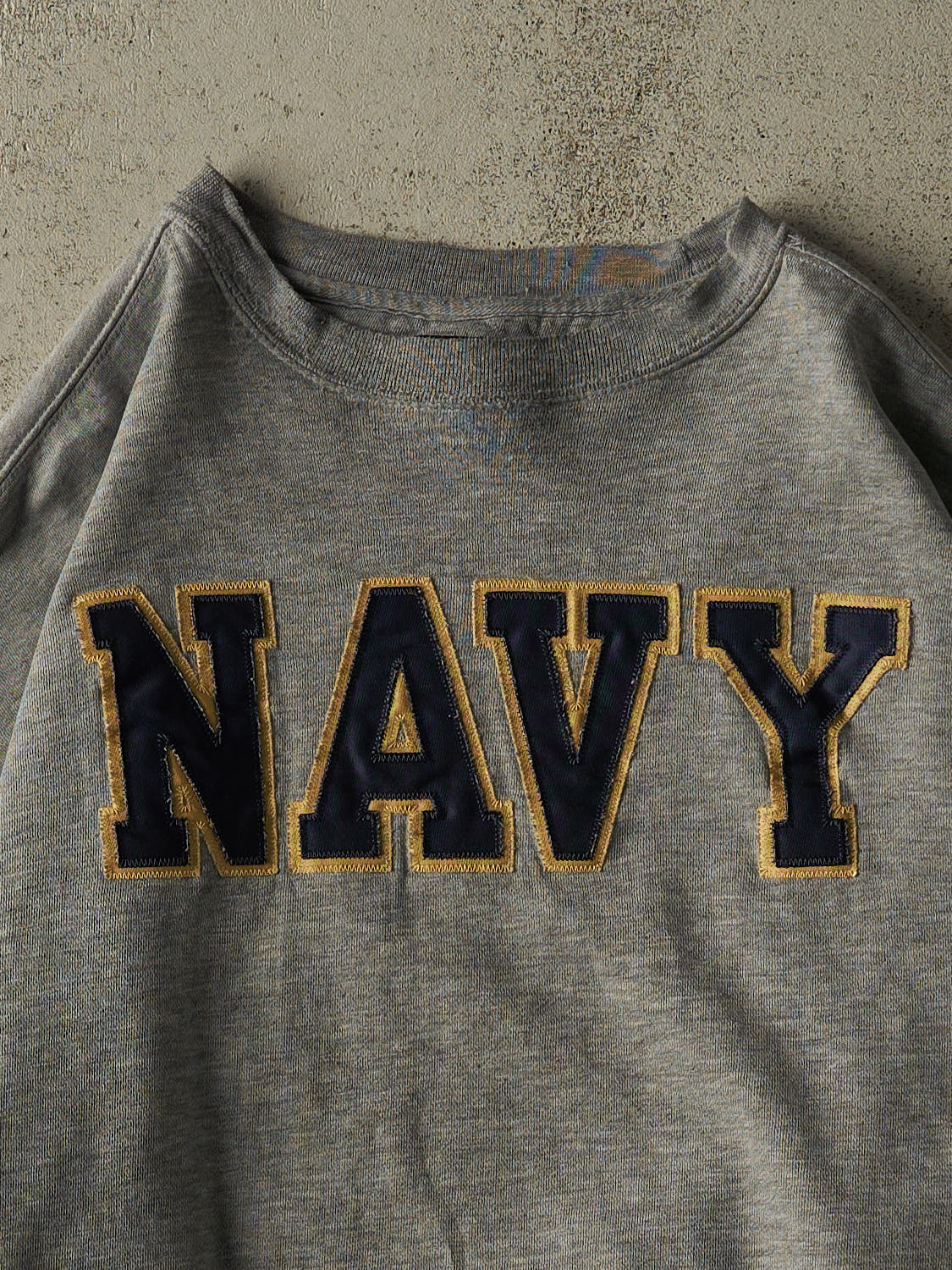 Vintage 90s Grey US Navy Crewneck (XL)