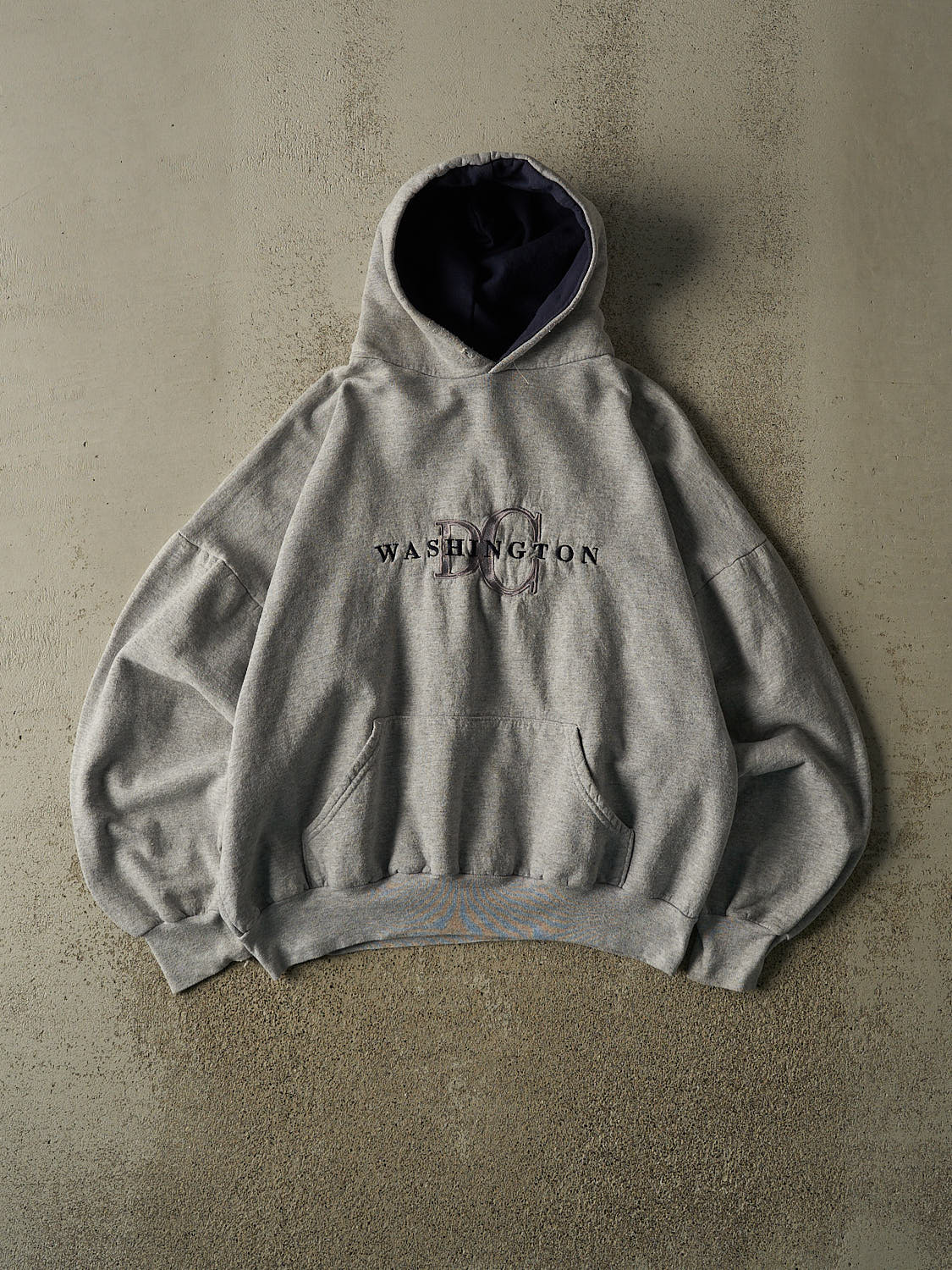 Vintage 90s Grey Washington DC Embroidered Hoodie (M/L)