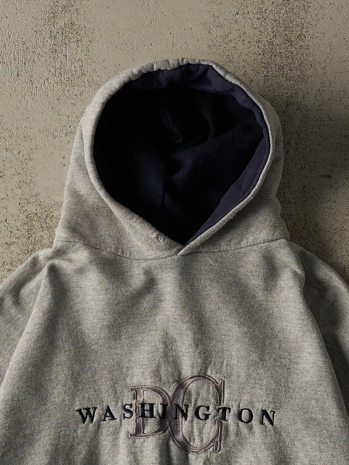 Vintage 90s Grey Washington DC Embroidered Hoodie (M/L)