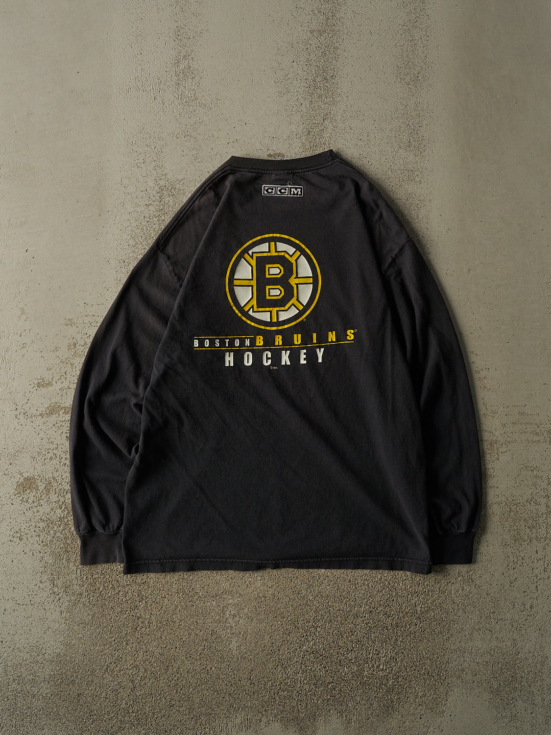 Vintage Y2K Black Boston Bruins Long Sleeve (L/XL)