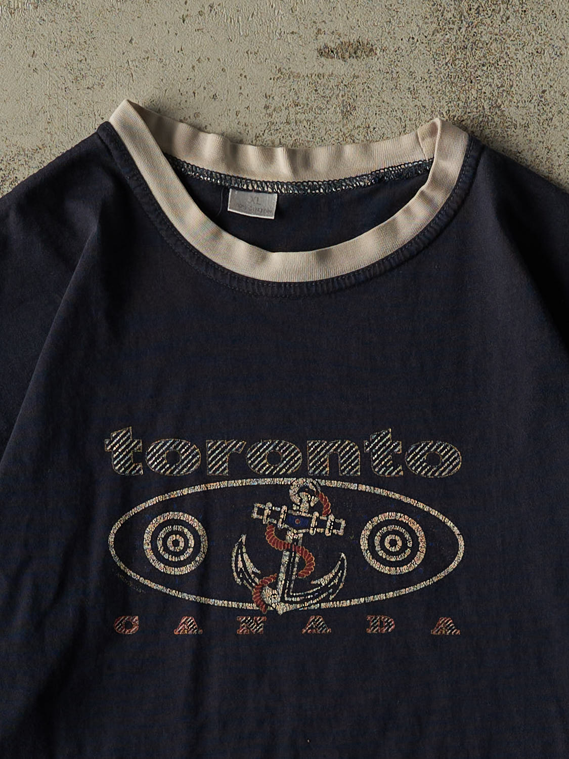 Vintage 90s Navy Blue Toronto Tee (L)