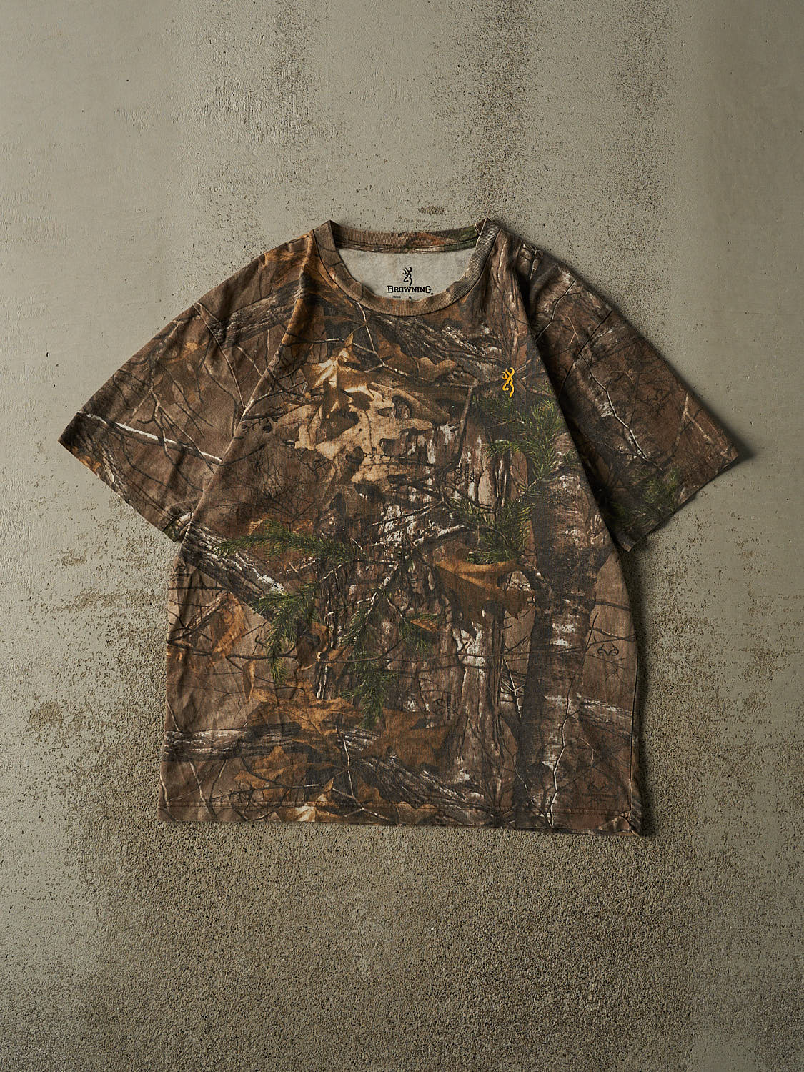 Vintage Y2K Camo Browning x Realtree Tee (L)