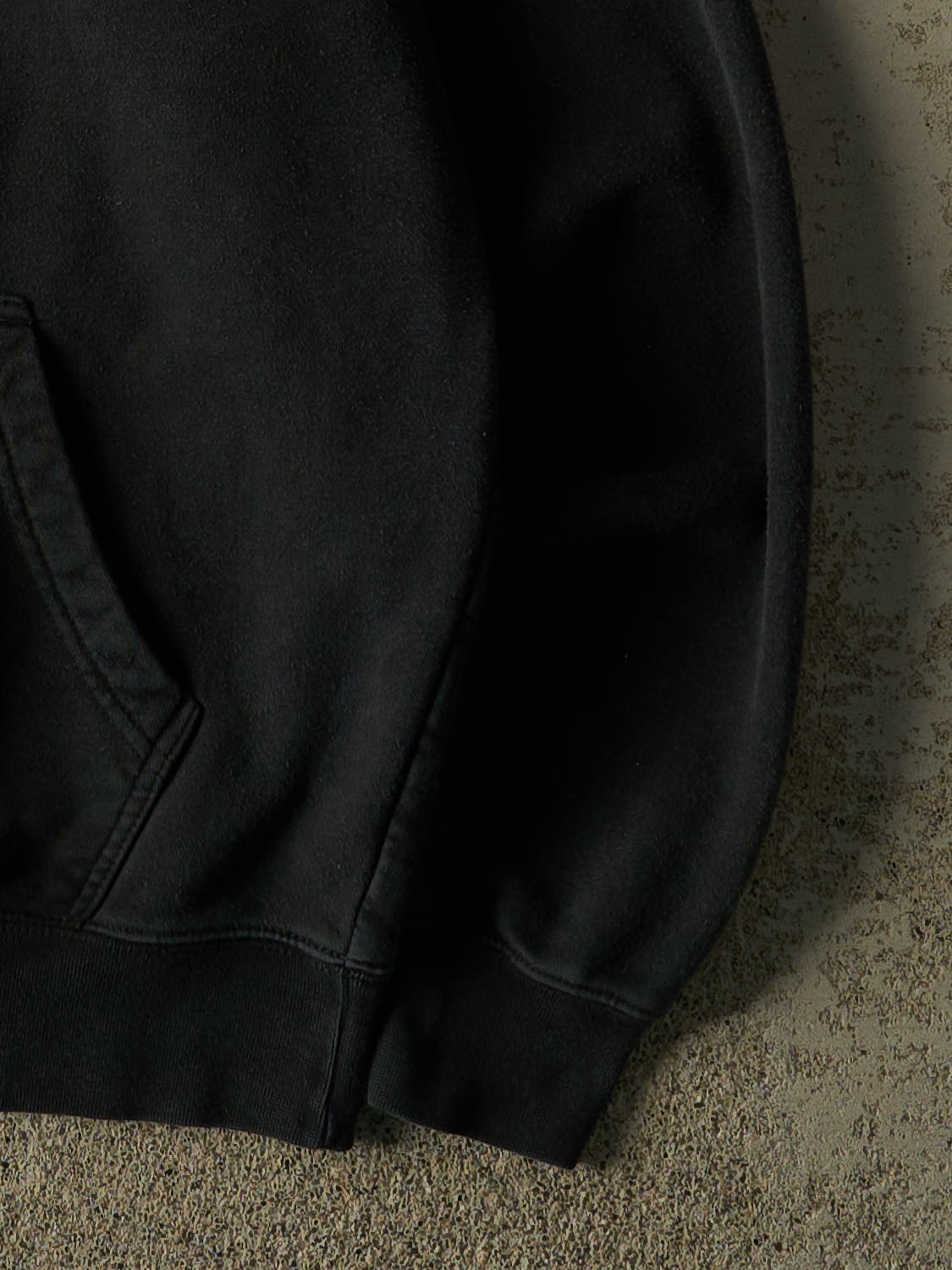 Vintage 90s  Faded Black Adidas Embroidered Hoodie (M)