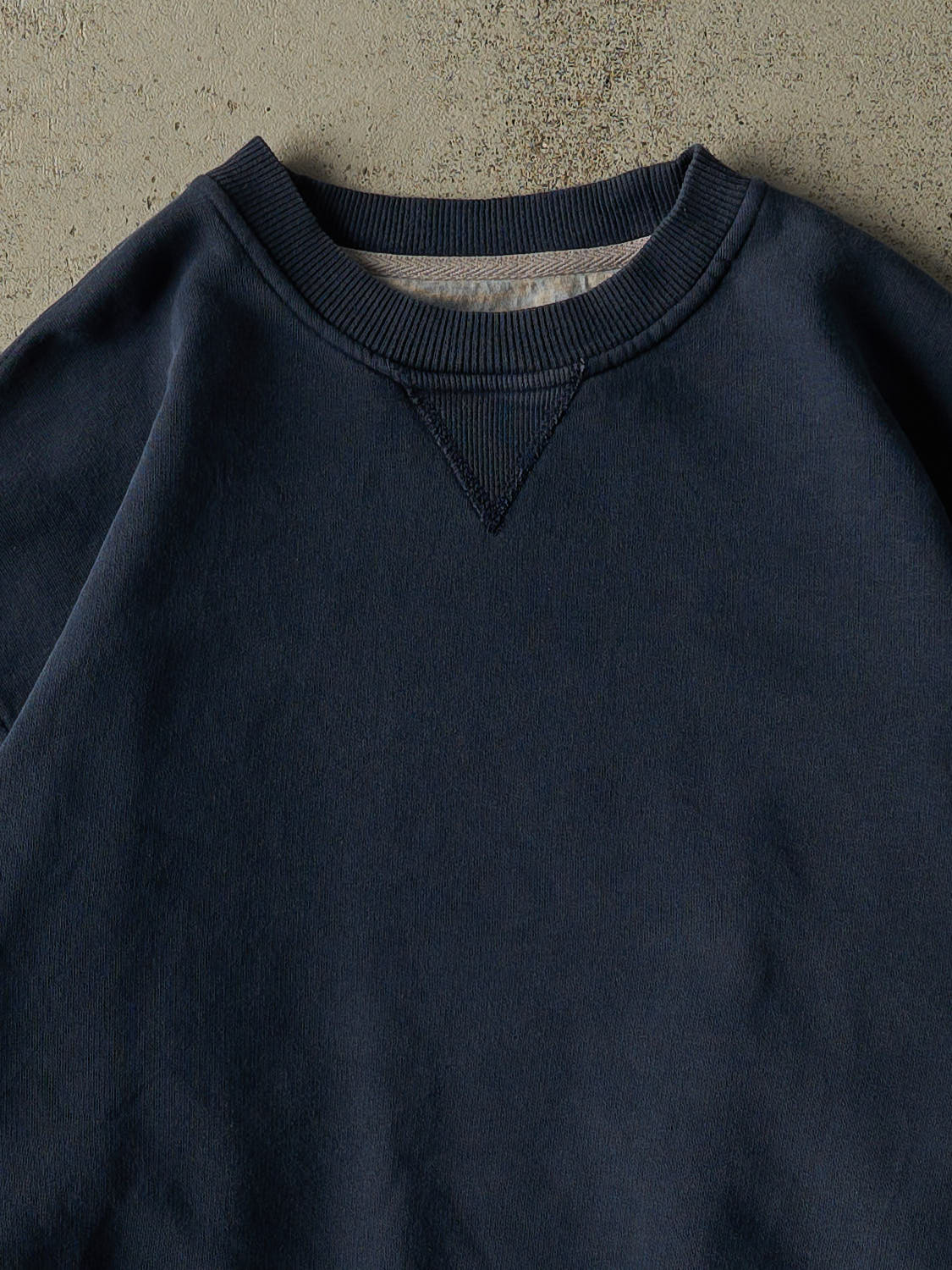 Vintage Y2K Faded Navy Champion Blank Crewneck (XL/XXL)