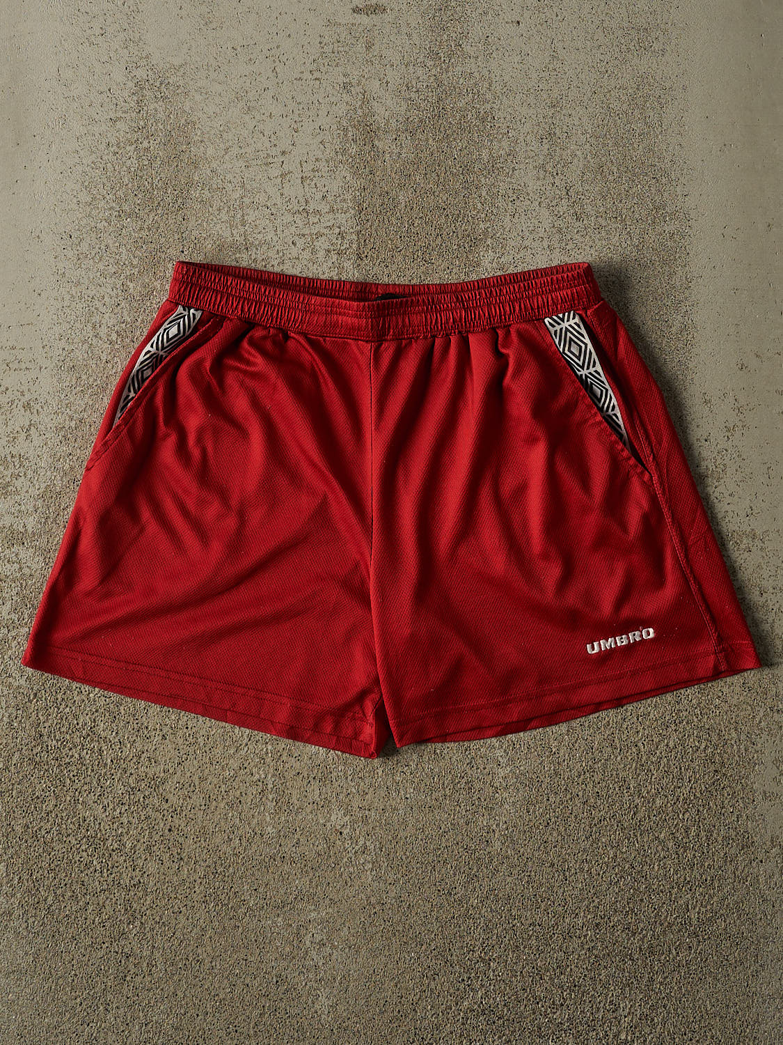 Vintage 90s Red Umbro Track Shorts (31x4.5)