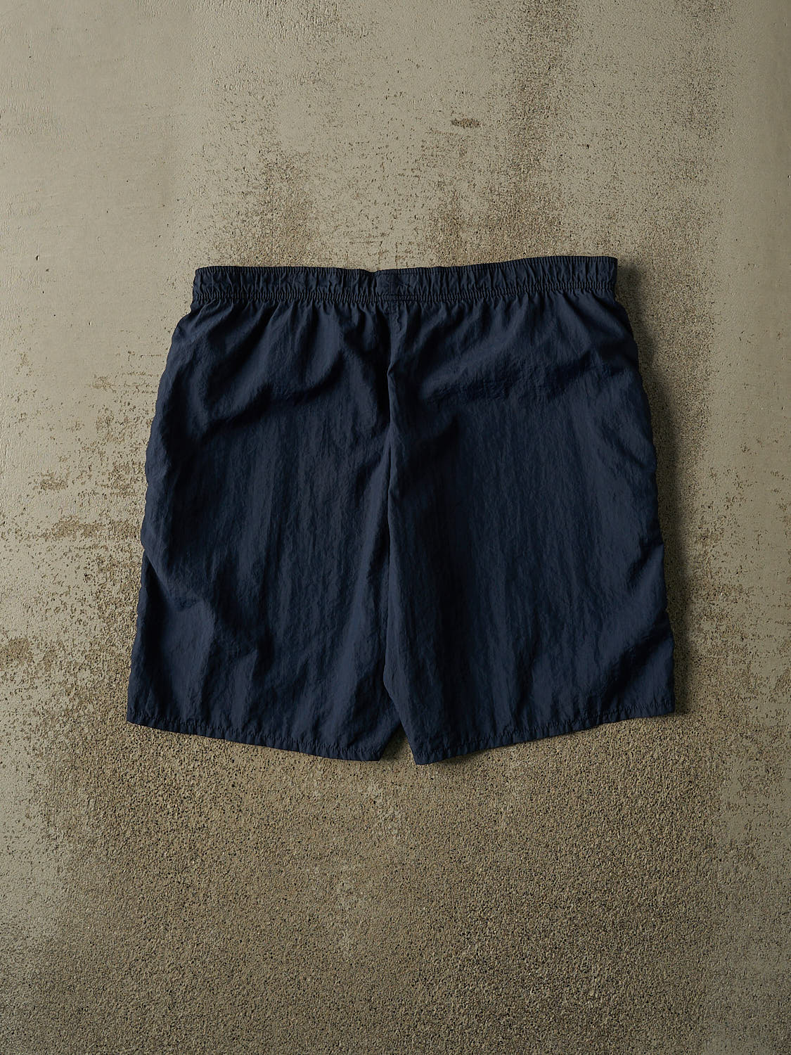 Vintage 90s Navy Blue Nike Track Shorts (35x9)
