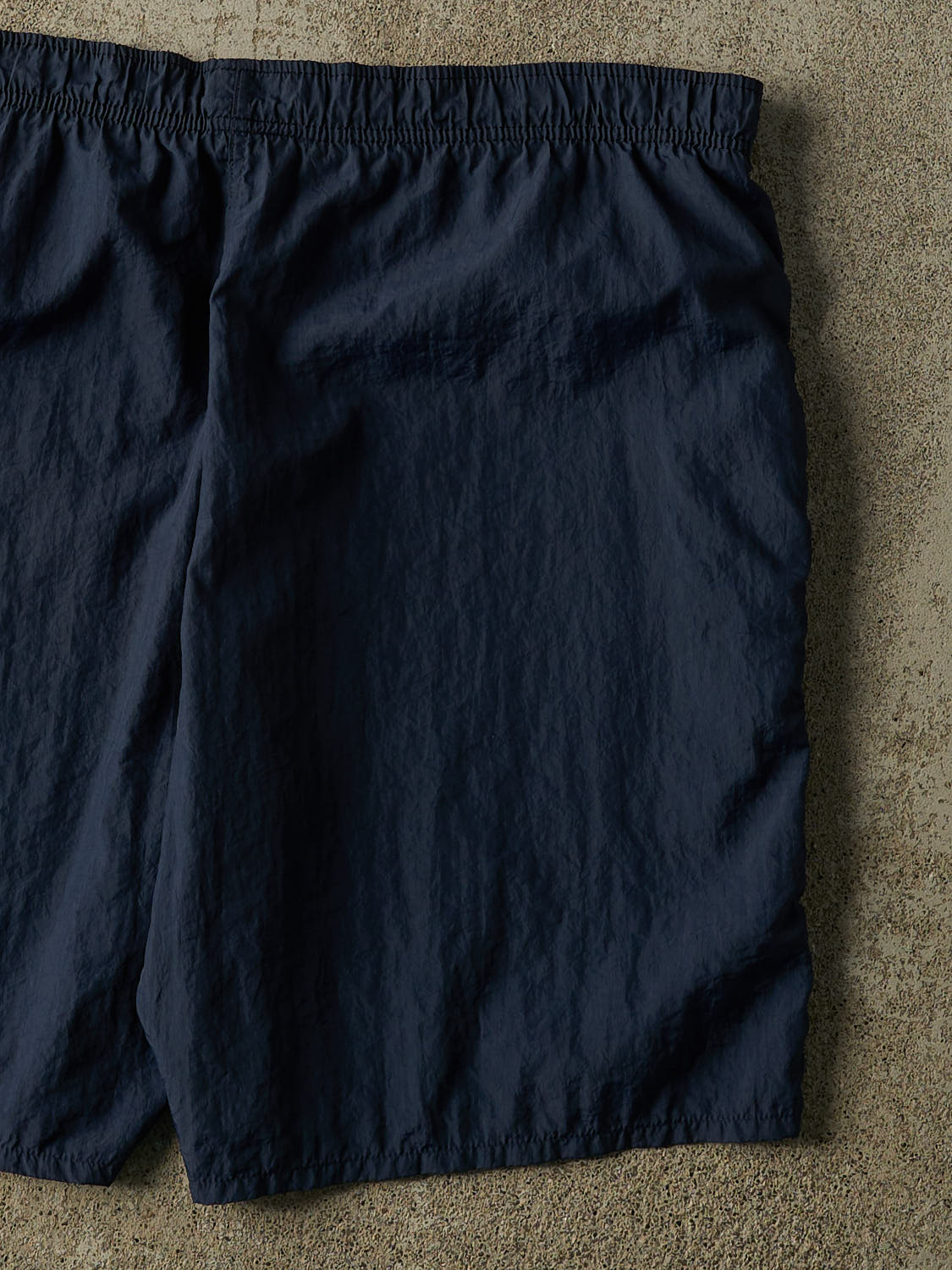 Vintage 90s Navy Blue Nike Track Shorts (35x9)