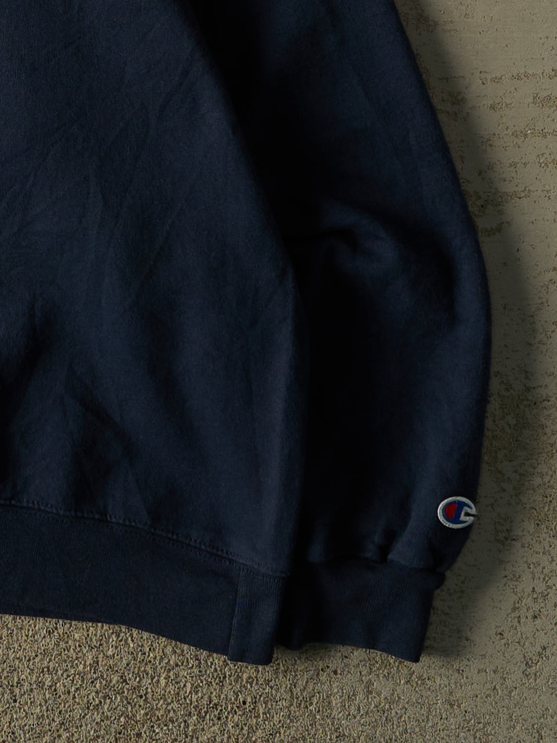 Vintage 90s Navy Blue Champion Blank Crewneck (XL)
