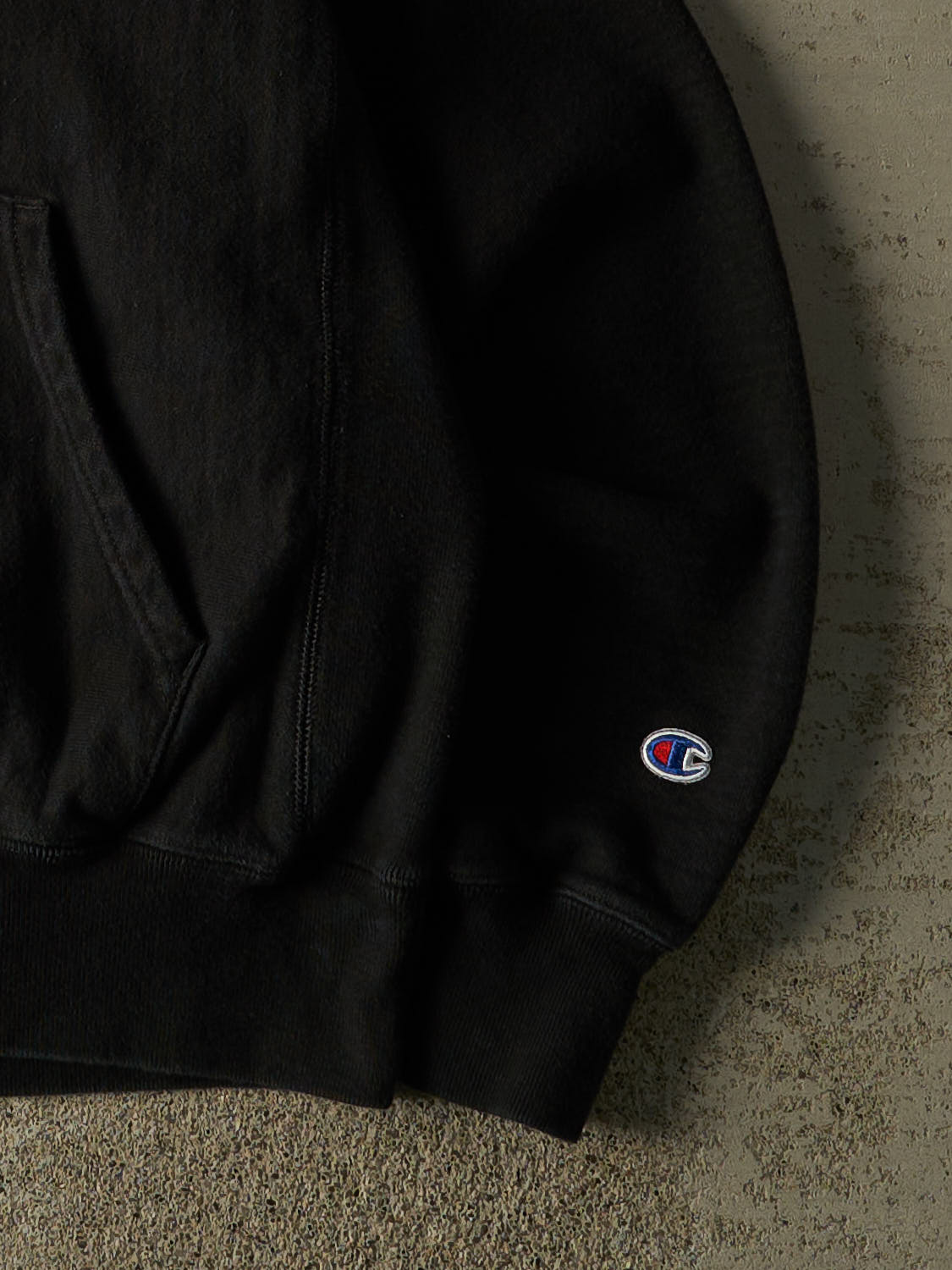 Vintage Y2K Black Champion Reverse Weave Saint Joseph's Hoodie (S/M)