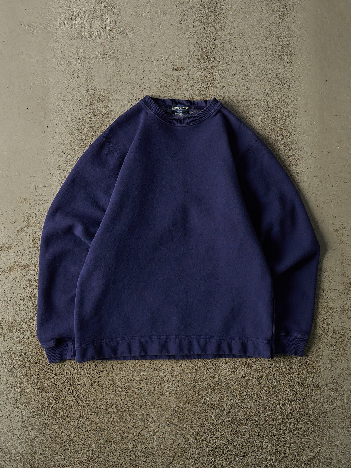 Vintage 90s Blue Non-Fiction Blank Crewneck (XS/S)