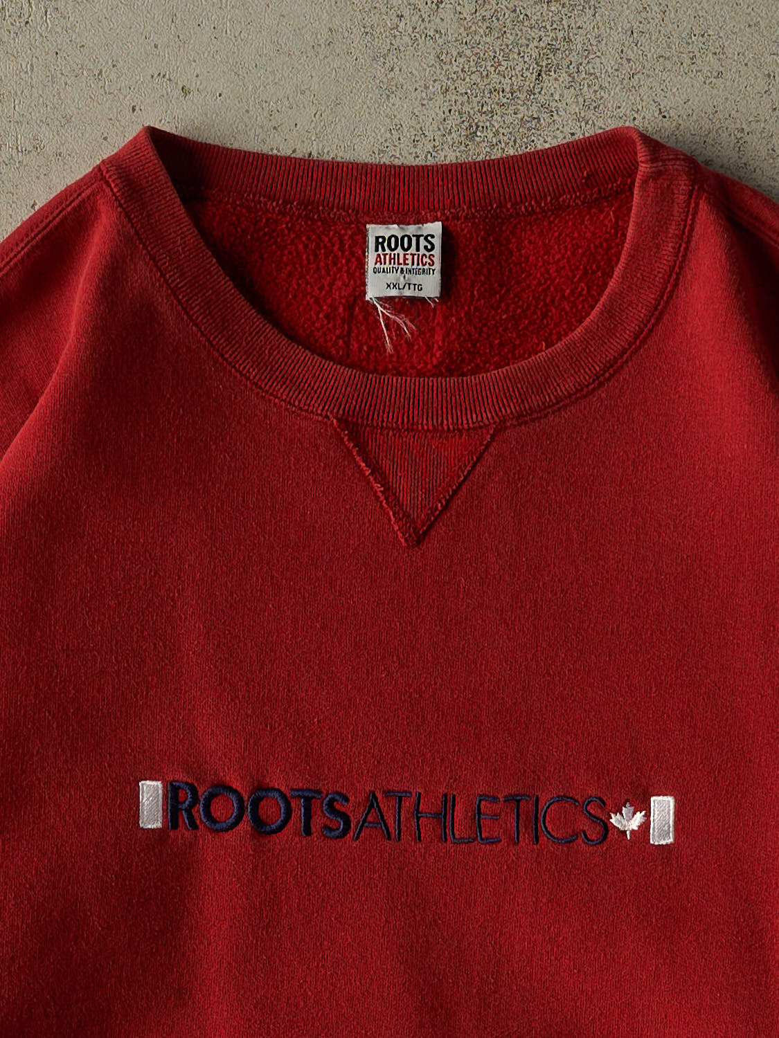 Vintage Y2K Red Roots Athletics Crewneck (XL/XXL)