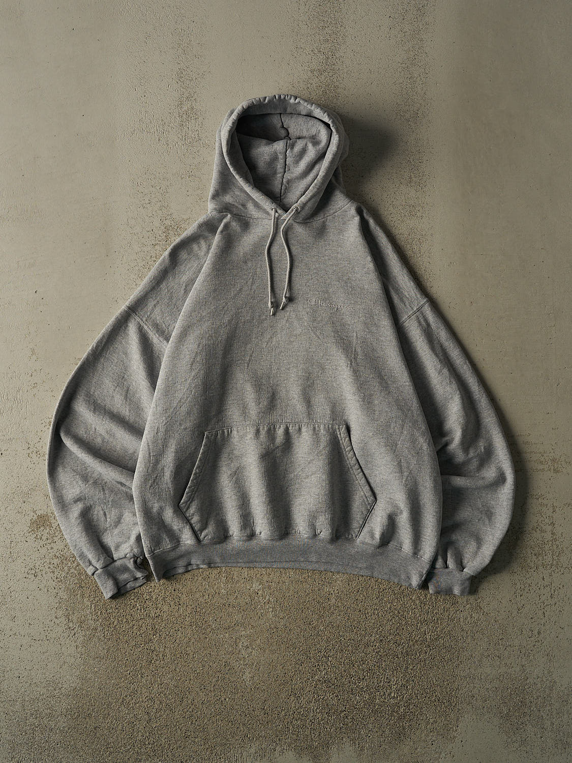 Vintage 90s Grey Champion Logo Hoodie (XL/XXL)