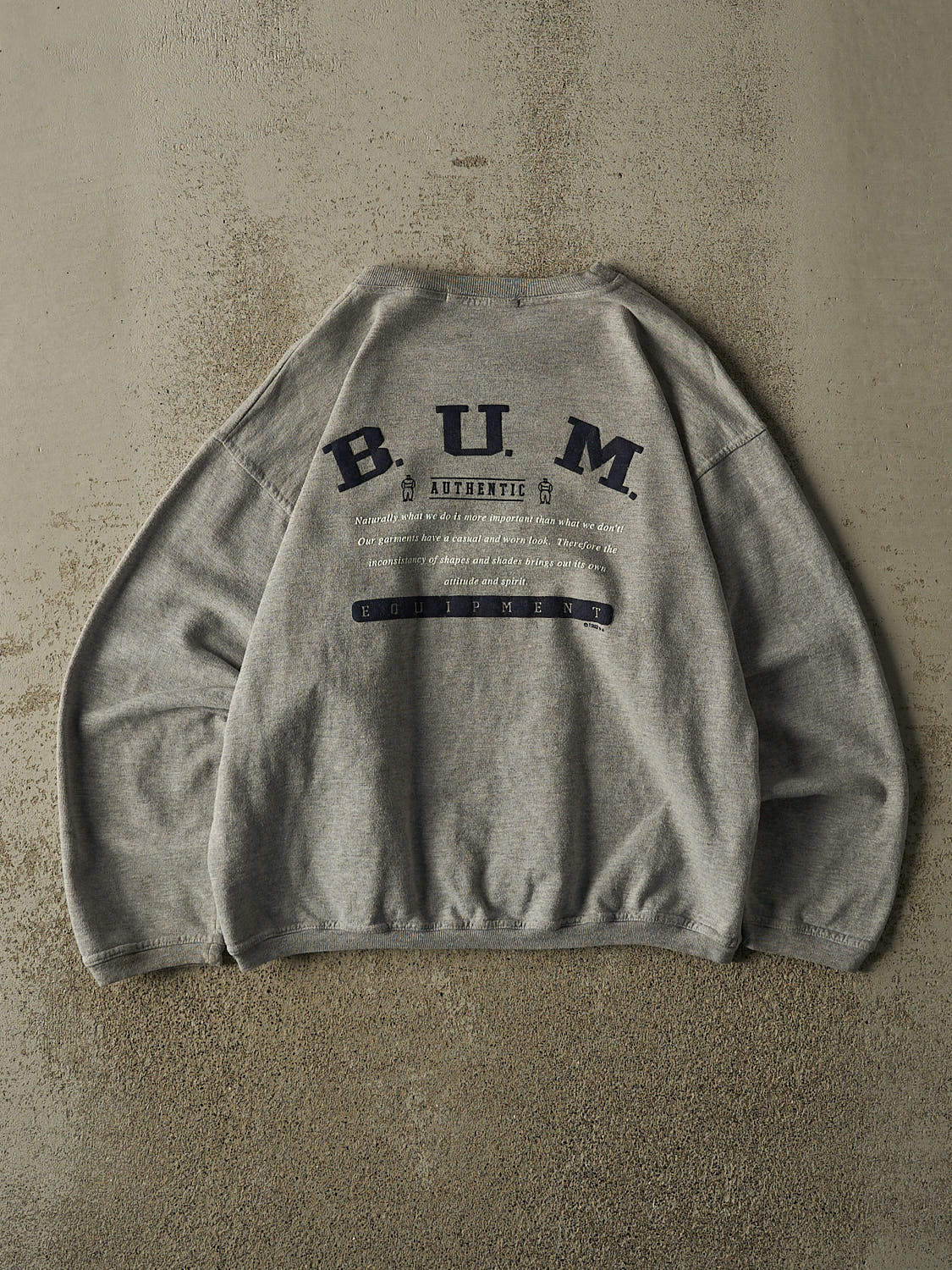 Vintage 92' Grey Bum Equipment Crewneck (S/M)