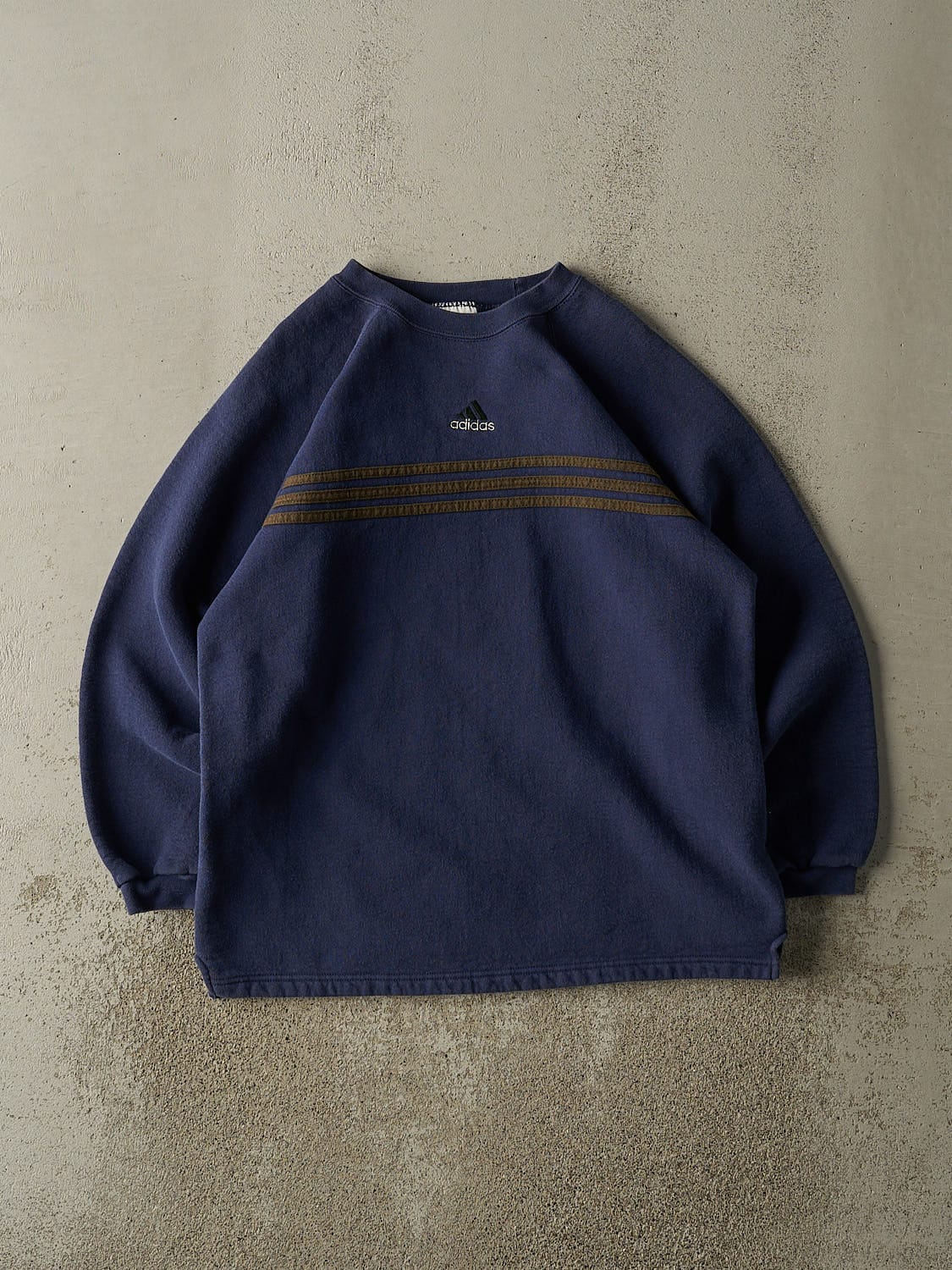 Vintage 90s Navy Blue Adidas Embroidered Crewneck (M/L)