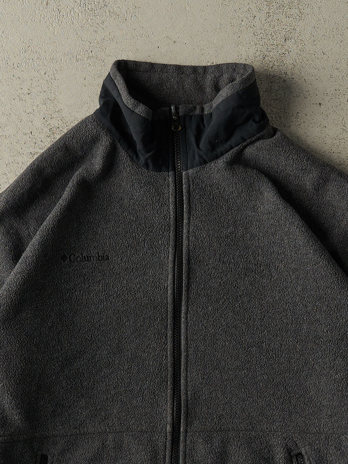 Vintage 90s Charcoal Grey Columbia Zip Up Fleece (L/XL)