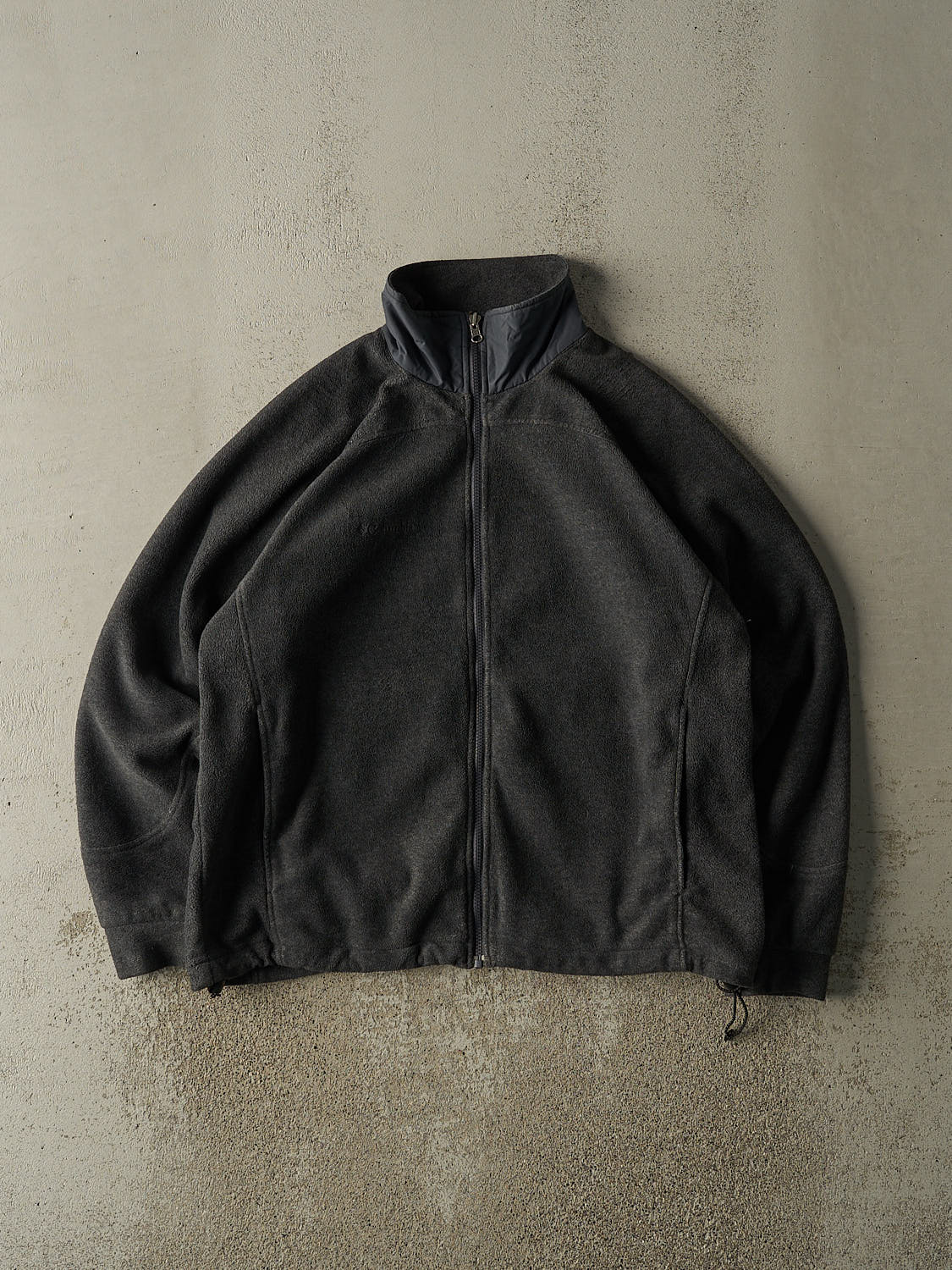 Vintage Y2K Charcoal Grey Columbia Zip Up Fleece (L/XL)