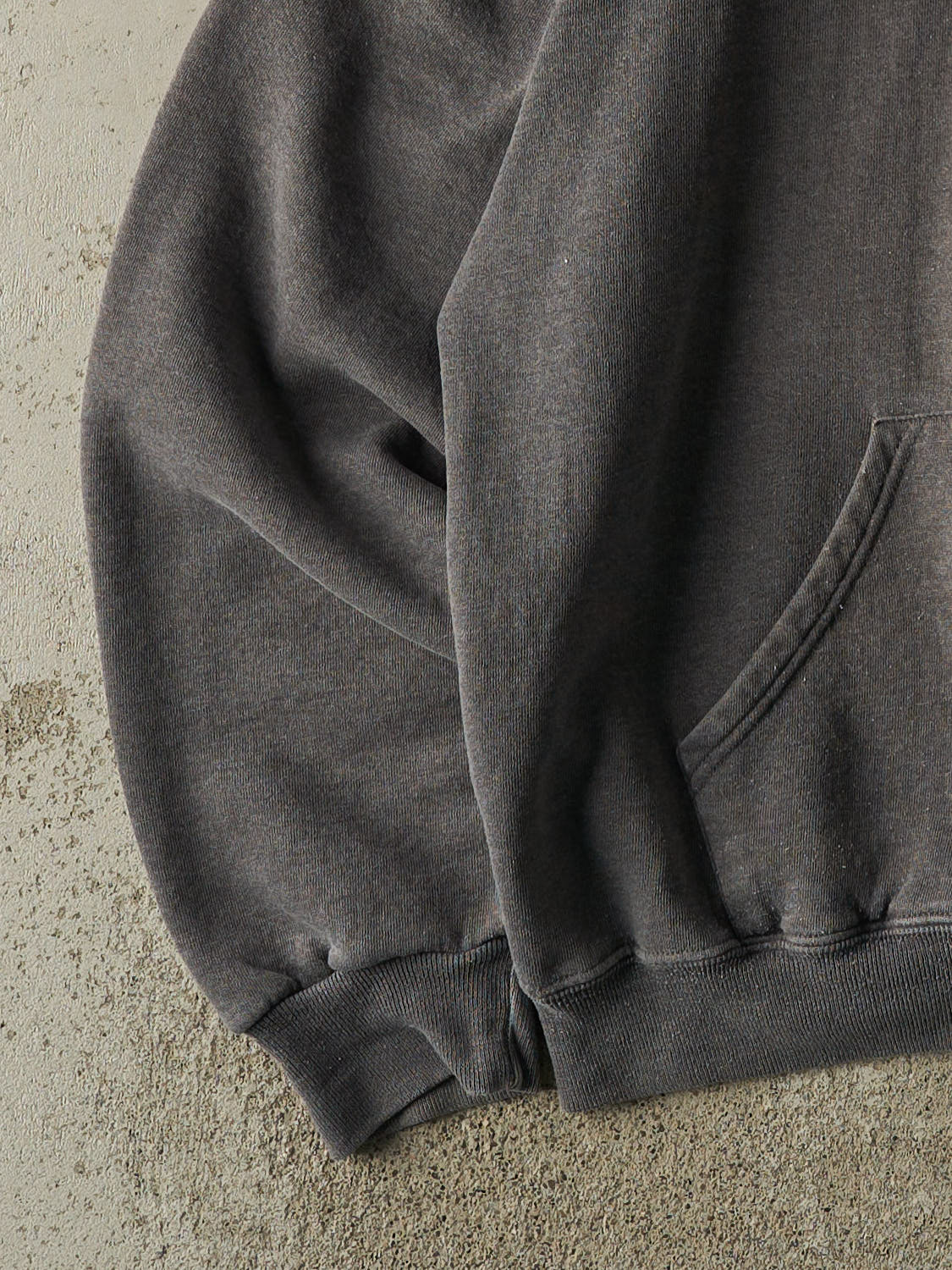 Vintage 90s Charcoal Grey Russell Athletic Zip Up Hoodie (XL)