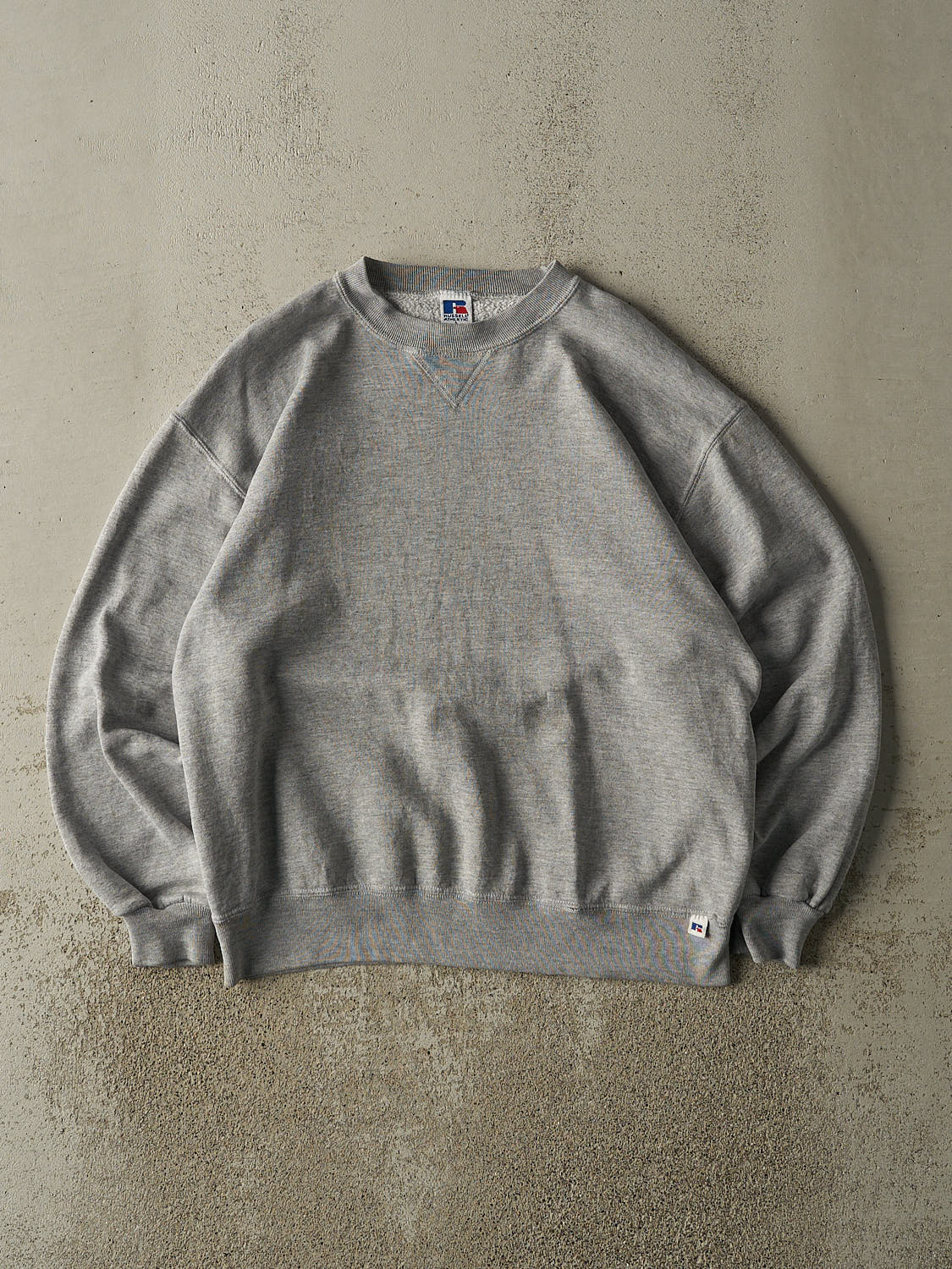 Vintage 90s Grey Russell Athletic Blank Crewneck (M/L)