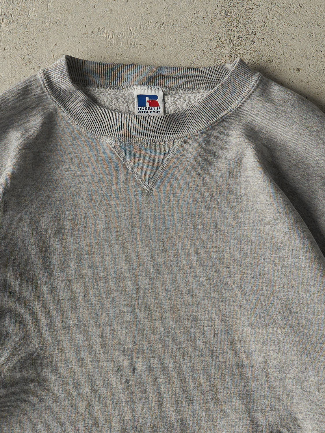 Vintage 90s Grey Russell Athletic Blank Crewneck (M/L)
