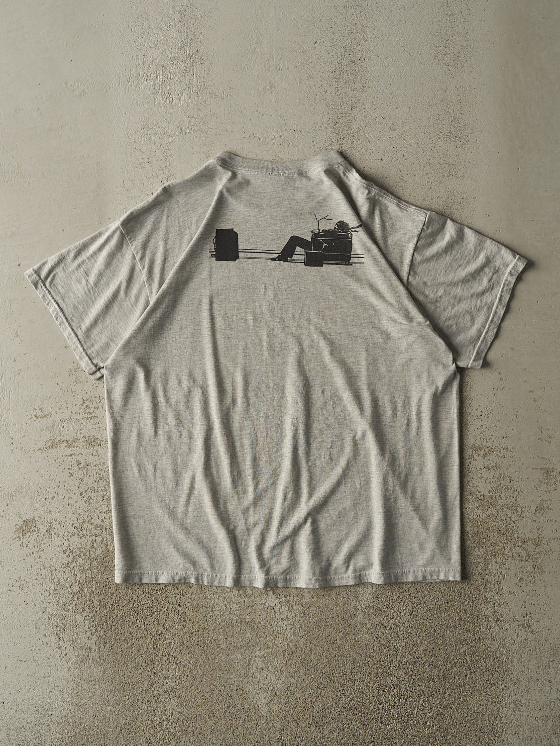 Vintage 90s Heather Grey Maxell Logo Tee (L/XL)