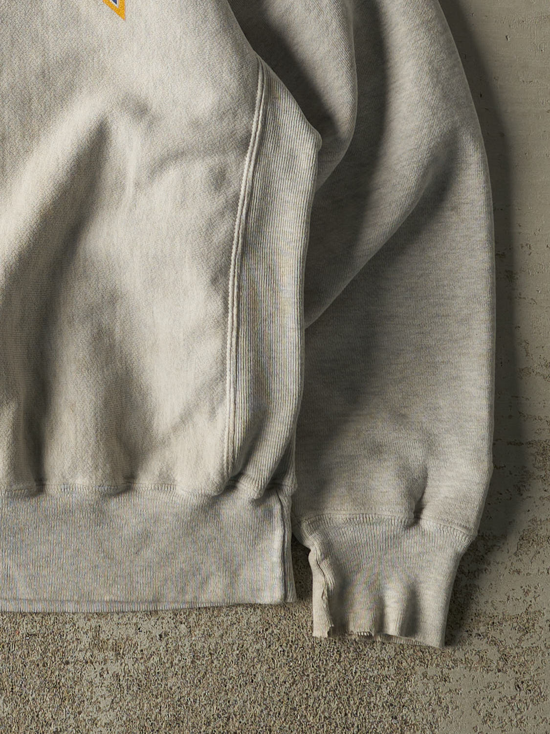 Vintage 90s Heather Grey Crest Liner Boats Champion Reverse Weave Crewneck (L)