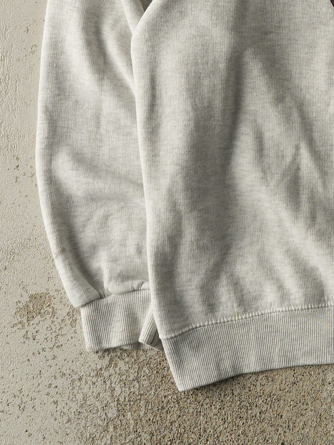 Vintage 90s Heather Grey Rhode Island College Crewneck (L/XL)