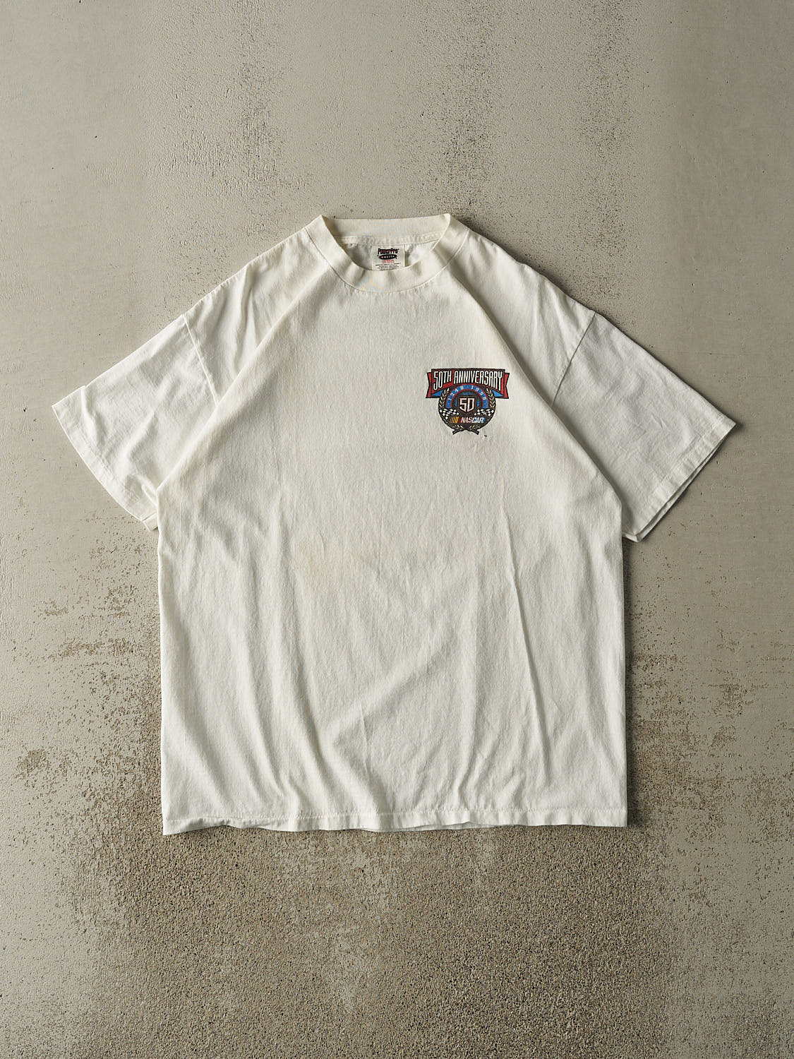 Vintage 98' White Maxell Nascar Winston Cup Tee (L/XL)