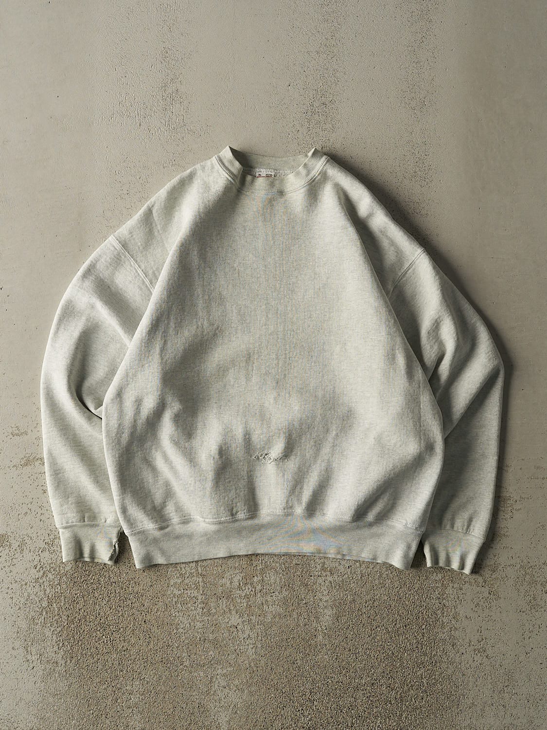 Vintage 90s Heather Grey Blank Crewneck (L/XL)