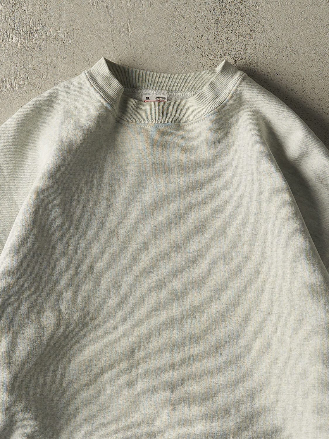 Vintage 90s Heather Grey Blank Crewneck (L/XL)