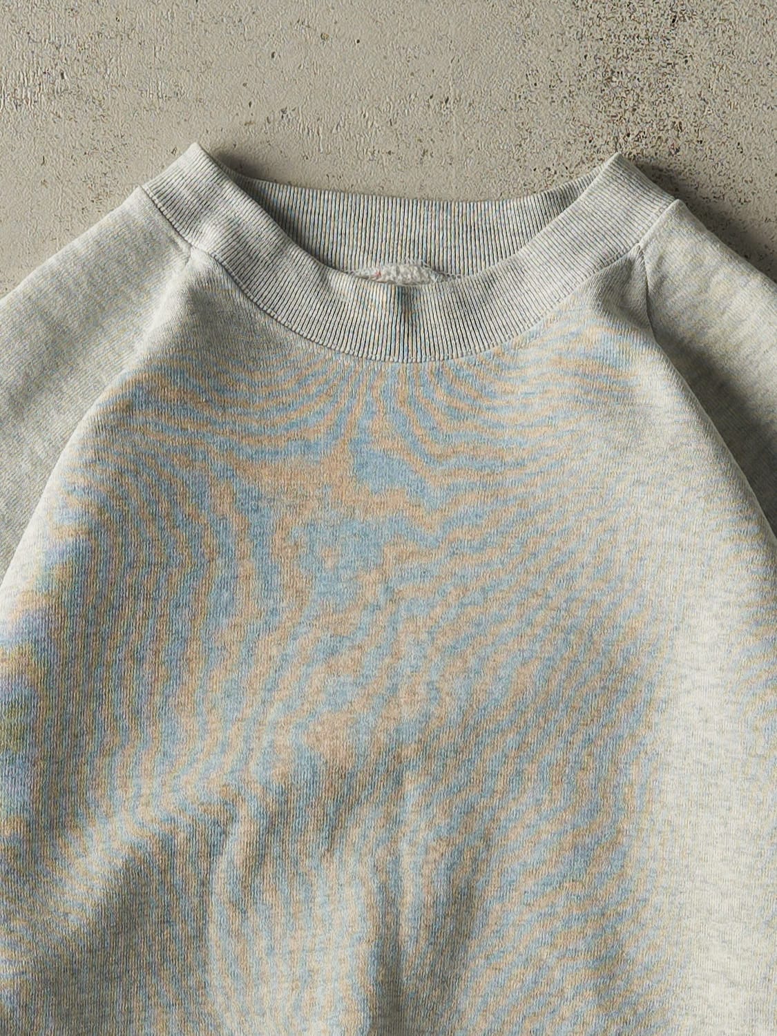 Vintage 80s Heather Grey Blank Crewneck (S)