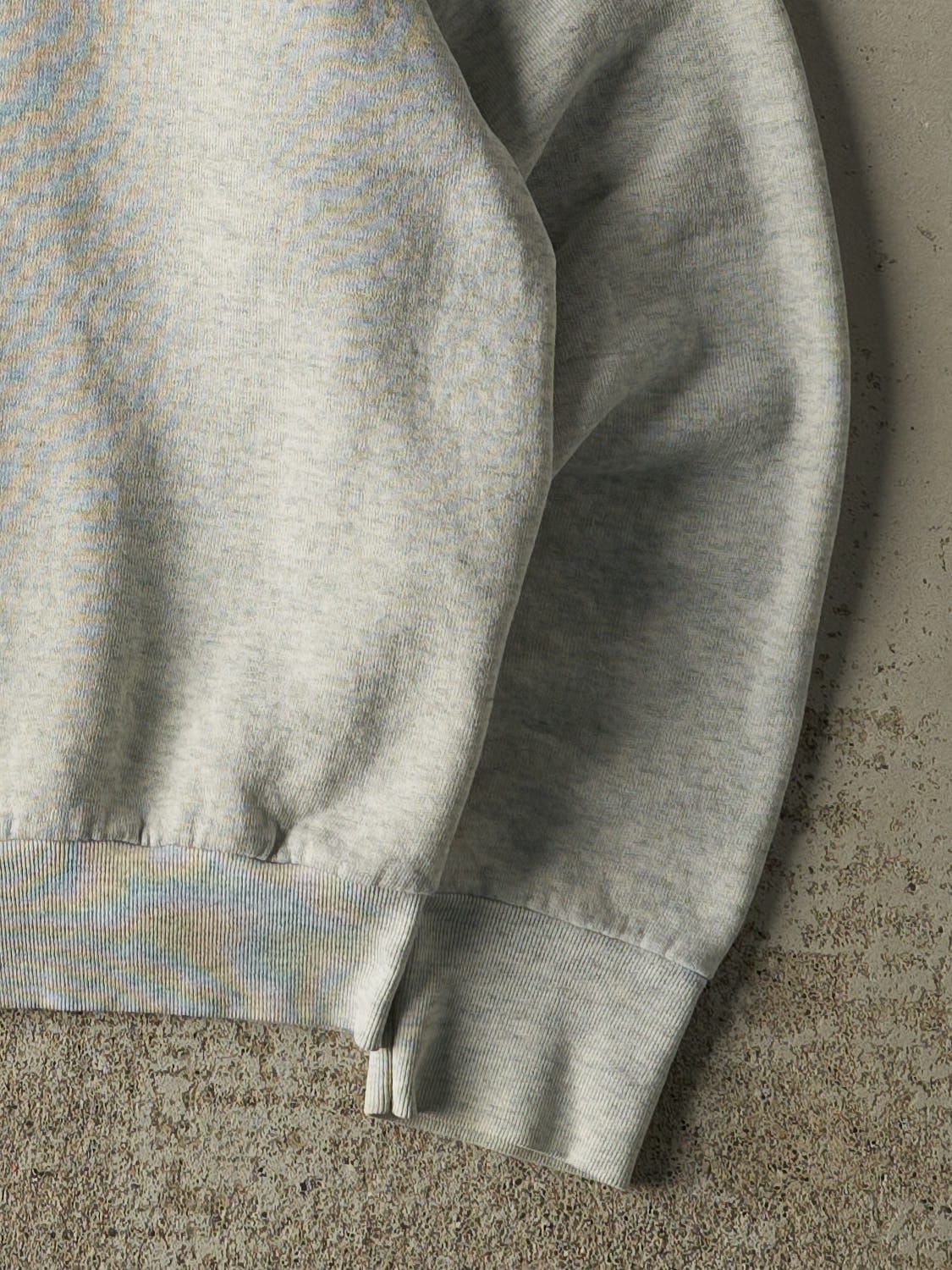 Vintage 80s Heather Grey Blank Crewneck (S)