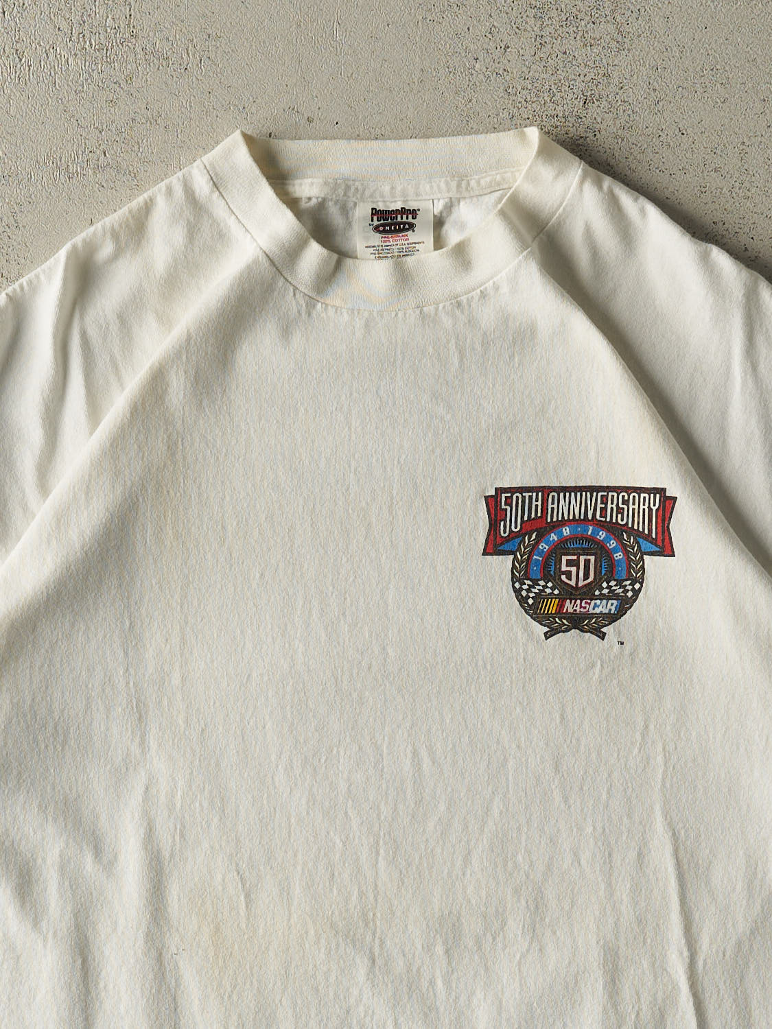 Vintage 98' White Maxell Nascar Winston Cup Tee (L/XL)