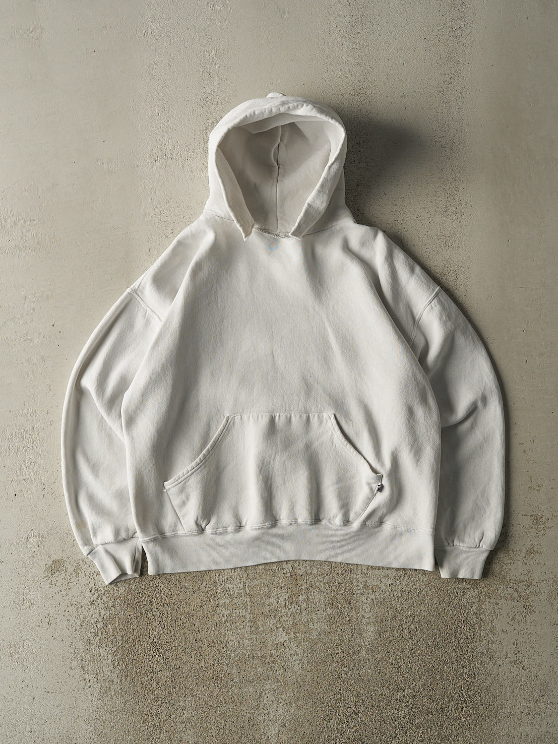 Vintage 90s White Russell Athletic Blank Hoodie (M/L)