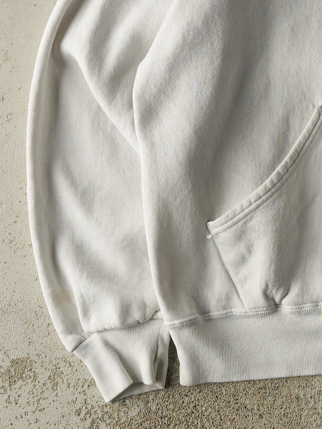 Vintage 90s White Russell Athletic Blank Hoodie (M/L)
