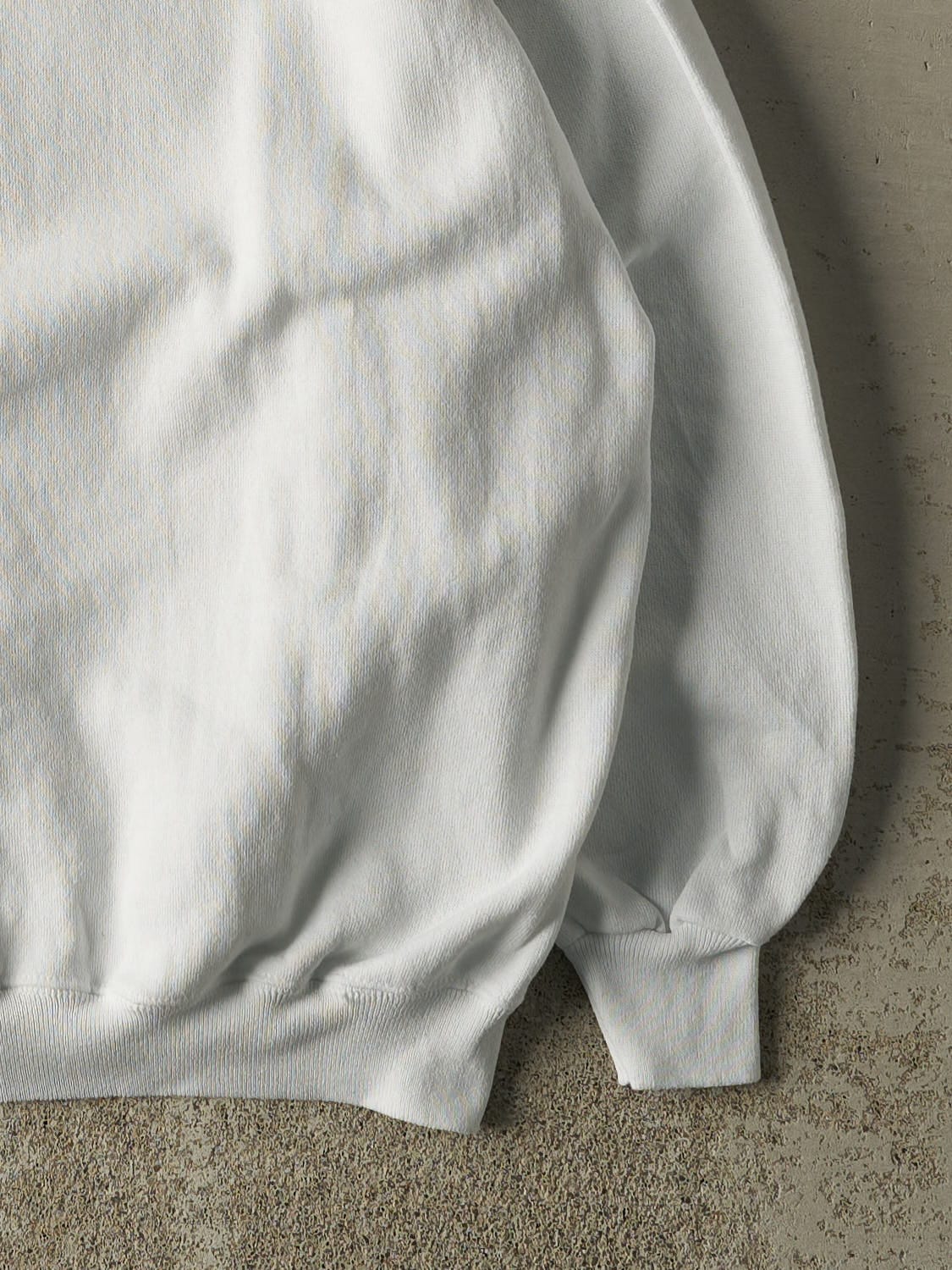 Vintage 90s White Blank Crewneck (M/L)