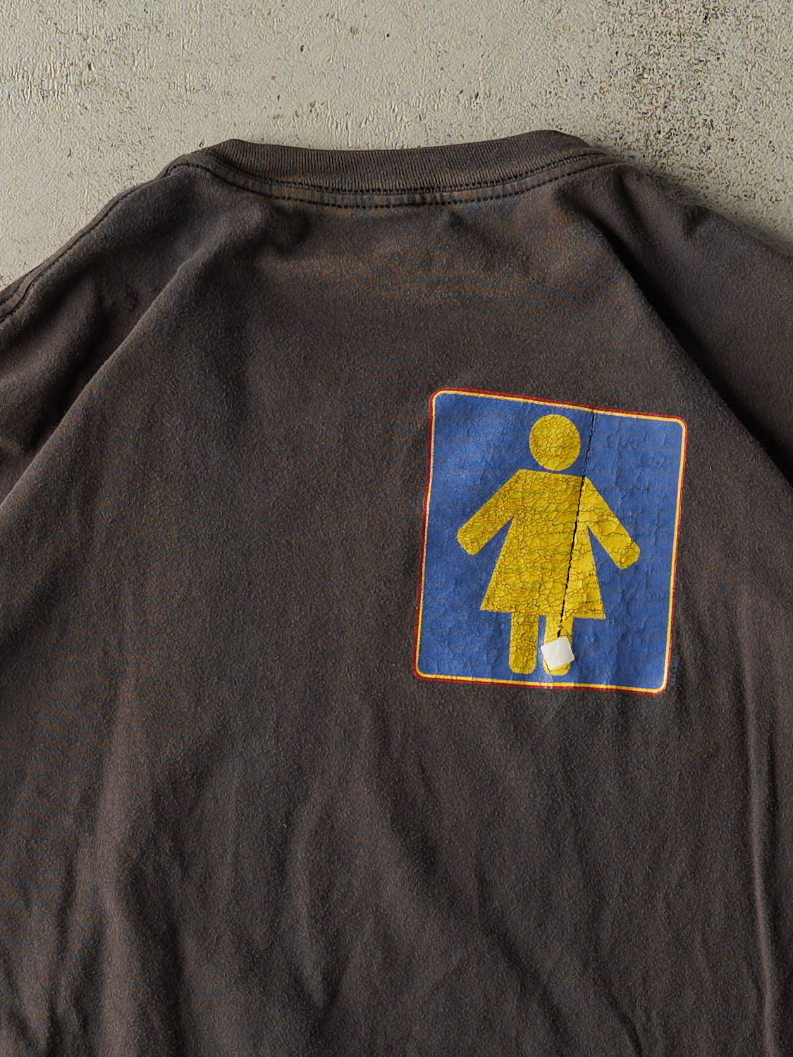 Vintage Y2K Faded Black "My Girl" Slogan Tee (L/XL)