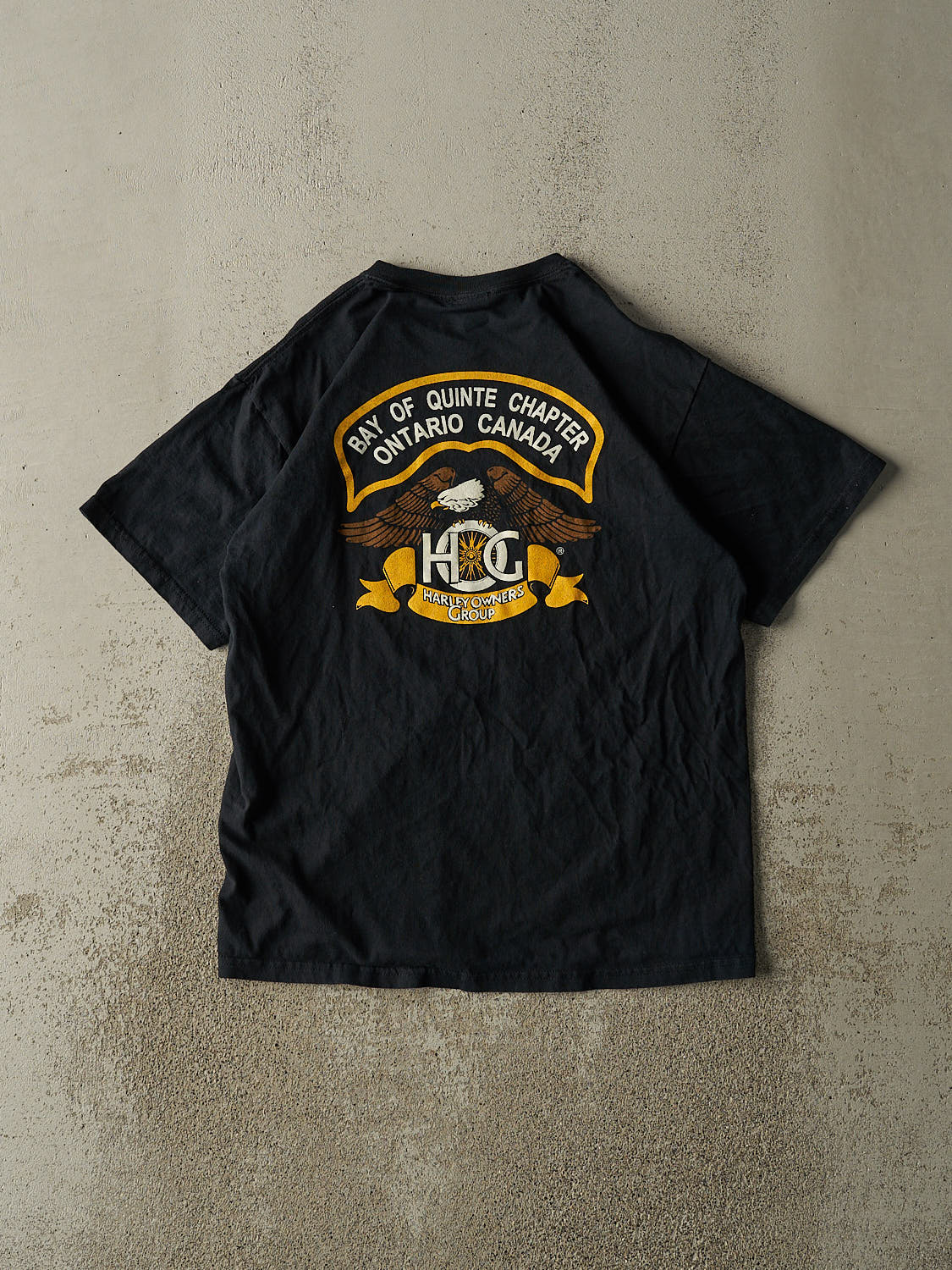 Vintage 90s Black Harley Owners Group Tee (M/L)