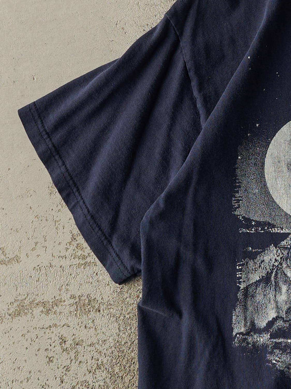 Vintage Y2K Navy Blue Wolf Tee (S/M)